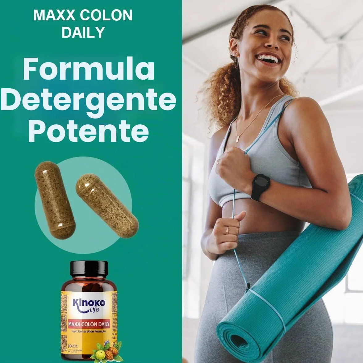 MaXX COLON DAILY – Lassativo Naturale e Sollievo dalla Stitichezza | Triphala + Psyllium (Fibre Prebiotiche) | Regolarità, Transito Intestinale e Riduzione dei Gas (90 Capsule)