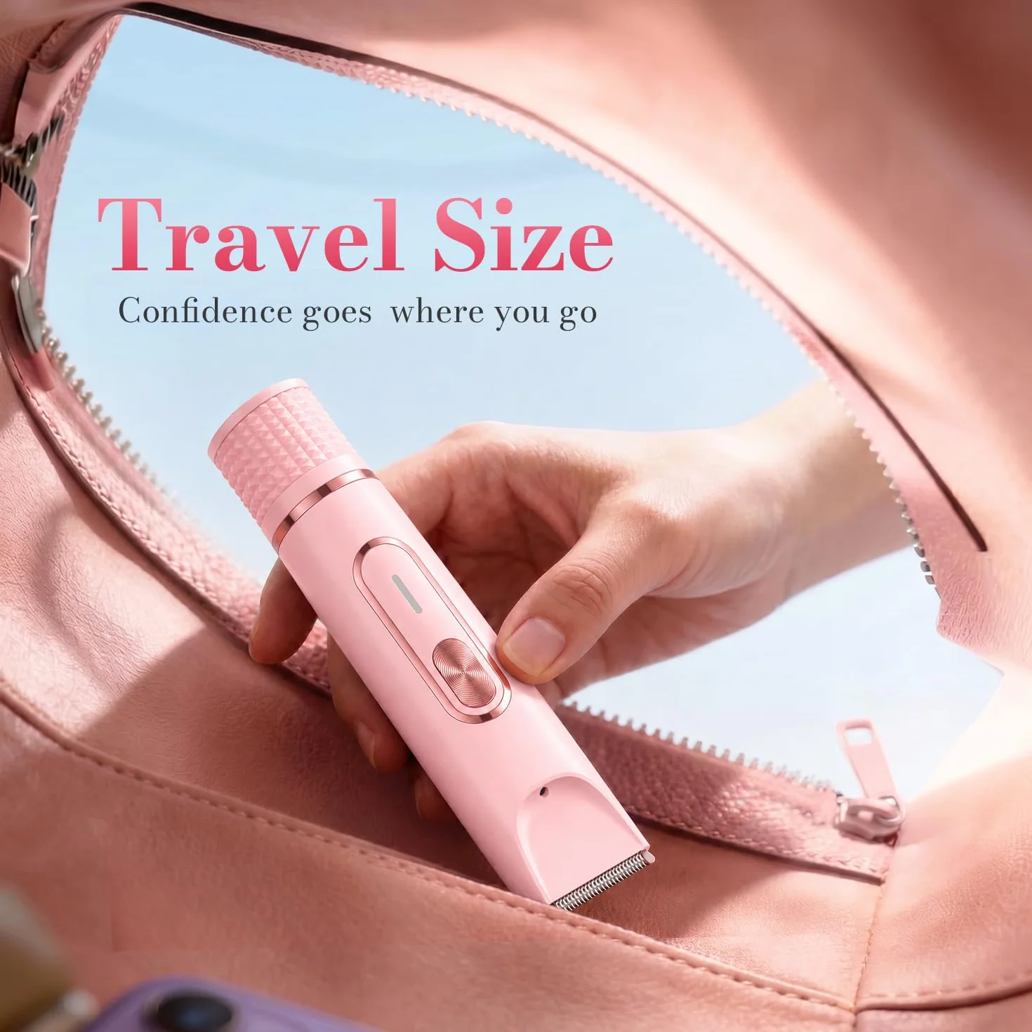 JTF Rasoio Elettrico Donna 4-in-1,Depilatore per Parti Intime, Bikini, Viso, Ascelle, Gambe e Braccia – IPX7 Impermeabile,Ricaricabile USB, Uso Bagnato e Asciutto (Rosa)