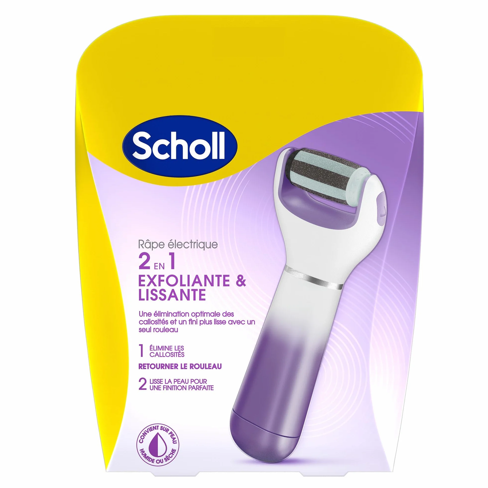 Scholl Velvet Smooth Express Pedi Estrattore corneale elettrico con rullo extra resistente