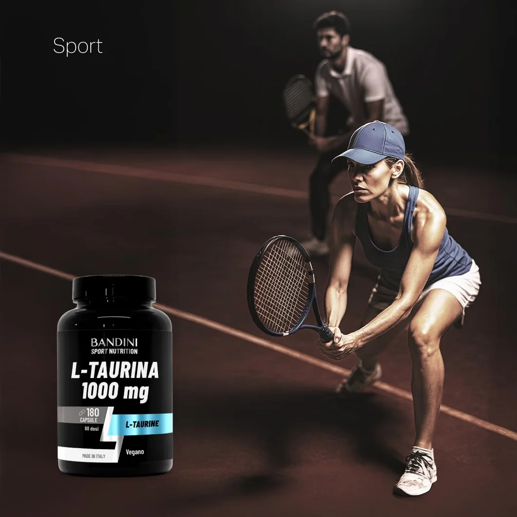 Bandini Taurina Integratore 1.000mg per Dose 180 Capsule Taurine Pura Polvere Vegan Alto Dosaggio L-Taurina 1000 mg Senza Magnesio Stearato