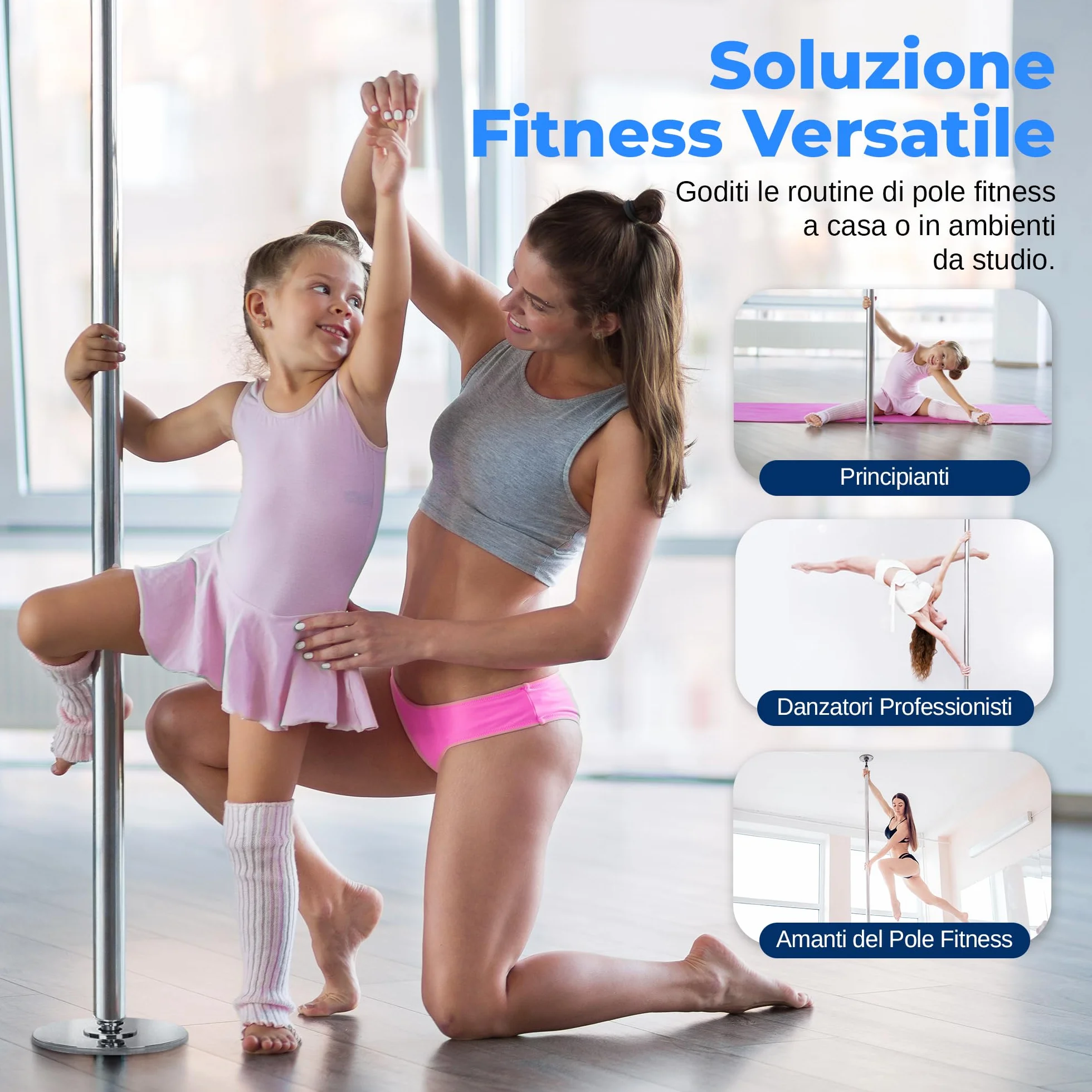 SereneLife Spinning Dance Pole