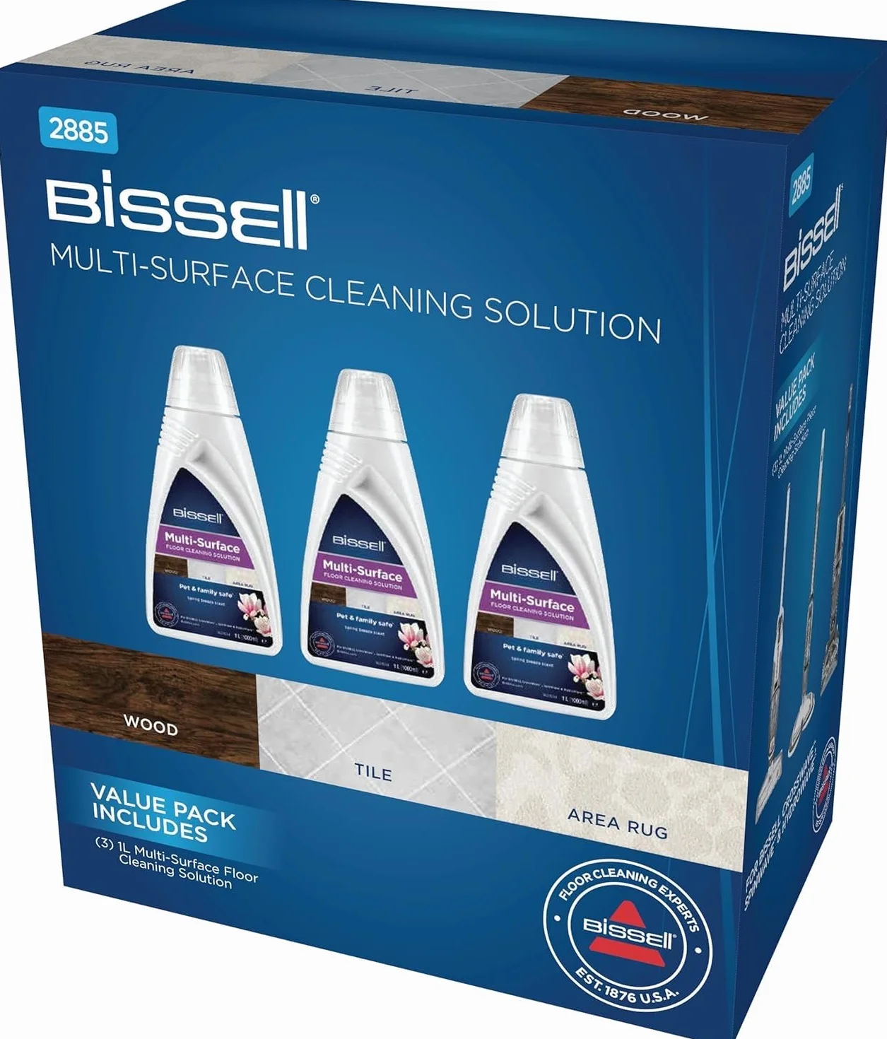 BISSELL Multisuperficie soluzione detergente pavimenti 3 x 1 L per CrossWave SpinWave 2885