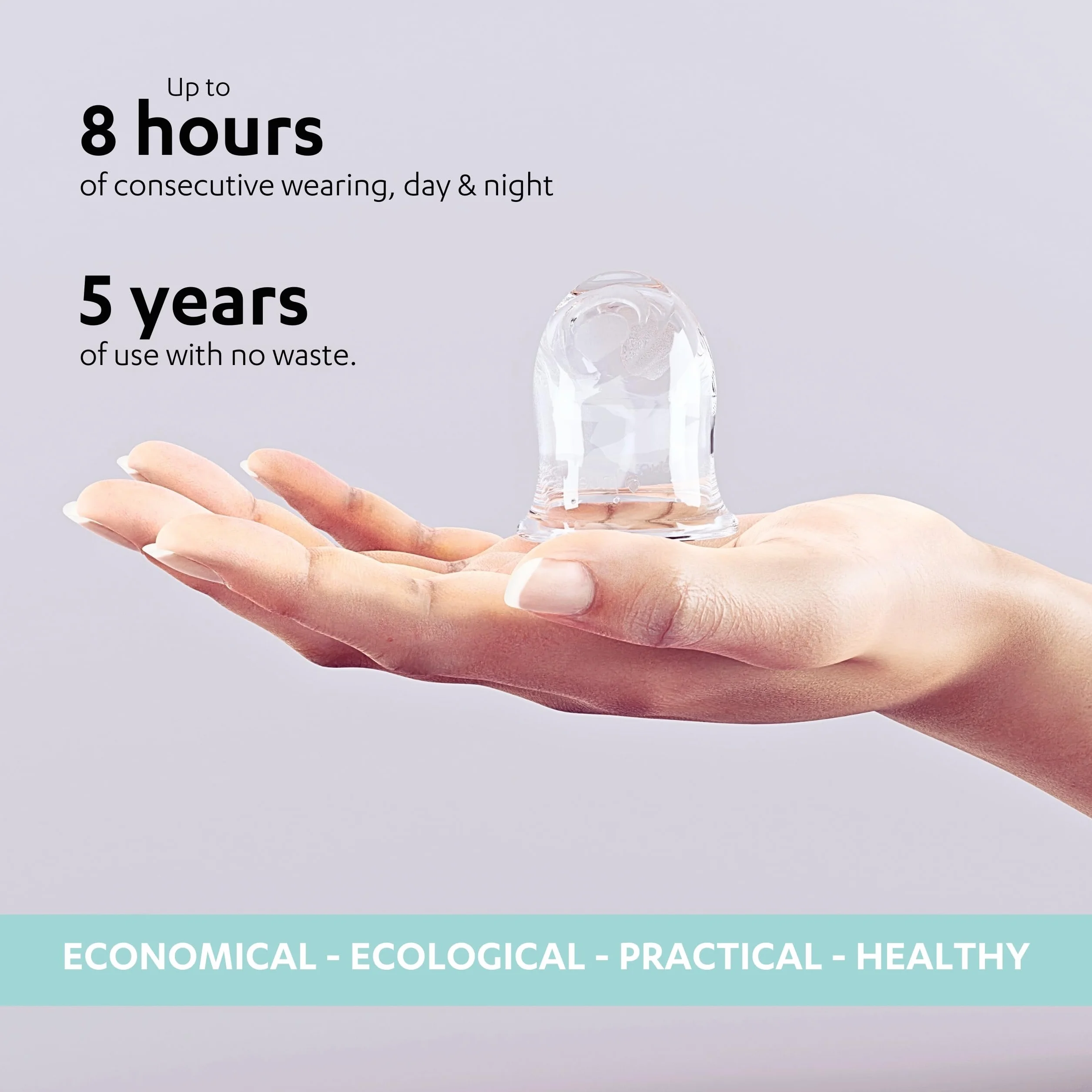 La Cup Luneale - coppetta mestruale - design ergonomico esclusivo creato con ostetriche - fabbricazione francese - 100% silicone medico al platino (S - Flusso leggero/medio)