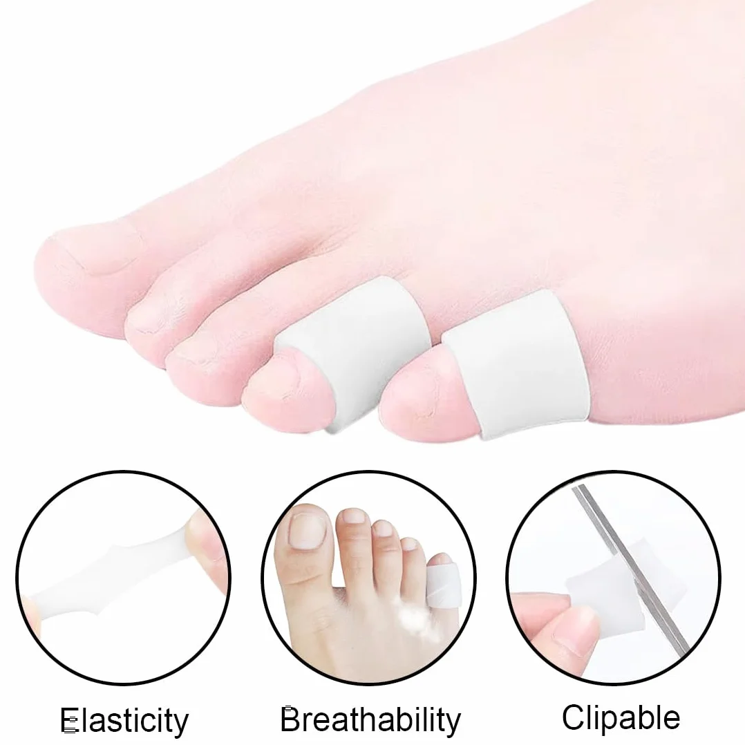12 PCS Protezione Dita Piedi in Silicone, Gel Antidolorifico - Distanziatore e Separatore per Prevenire Vesciche, Calli e Attrito del Mignolo del Piede