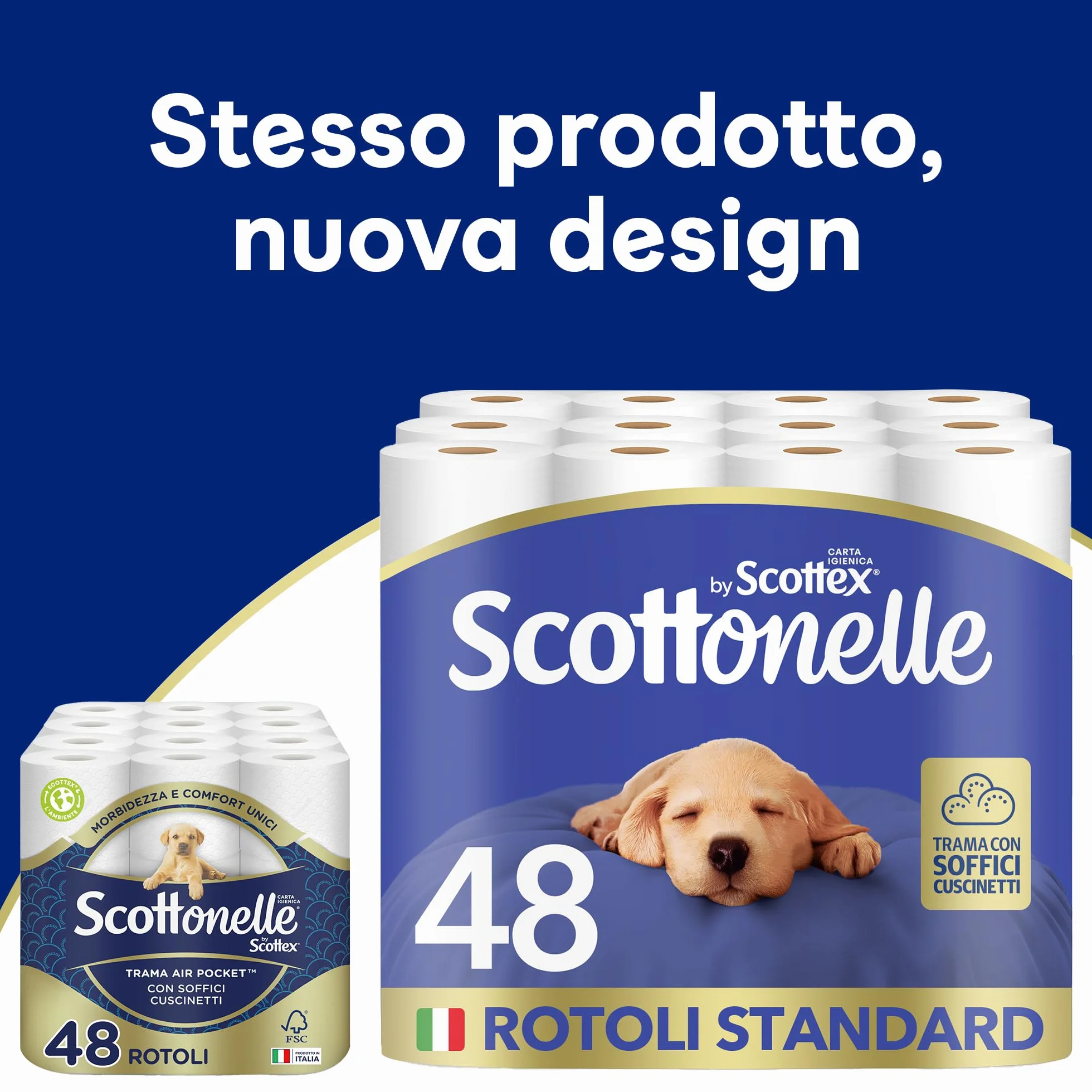 Scottonelle Carta Igienica Morbida Resistente Dermatologicamente testata 48 Rotoli