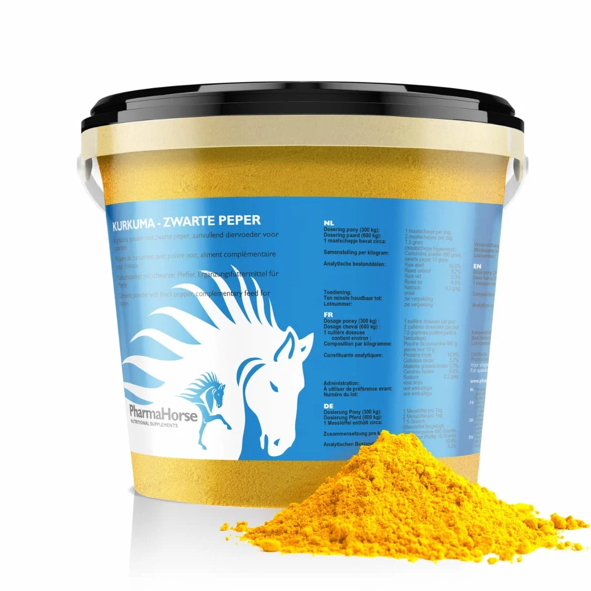 PharmaHorse Curcuma Pepe Nero Articolazioni Fegato Digestione 1000 Grammi