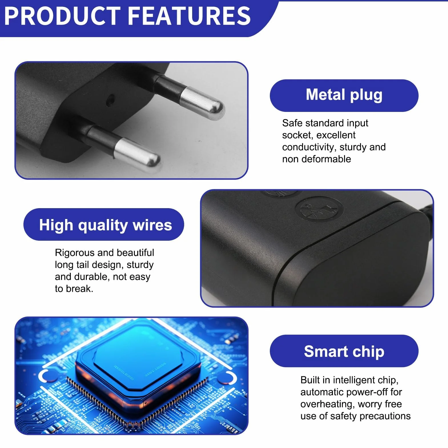 Philips HQ8505 Caricabatterie 15V Serie 5000 7000 9000 MG7720 QP6550 QP6530 BG5020 HC3518 BT5509 QC5115 OneBlade Pro