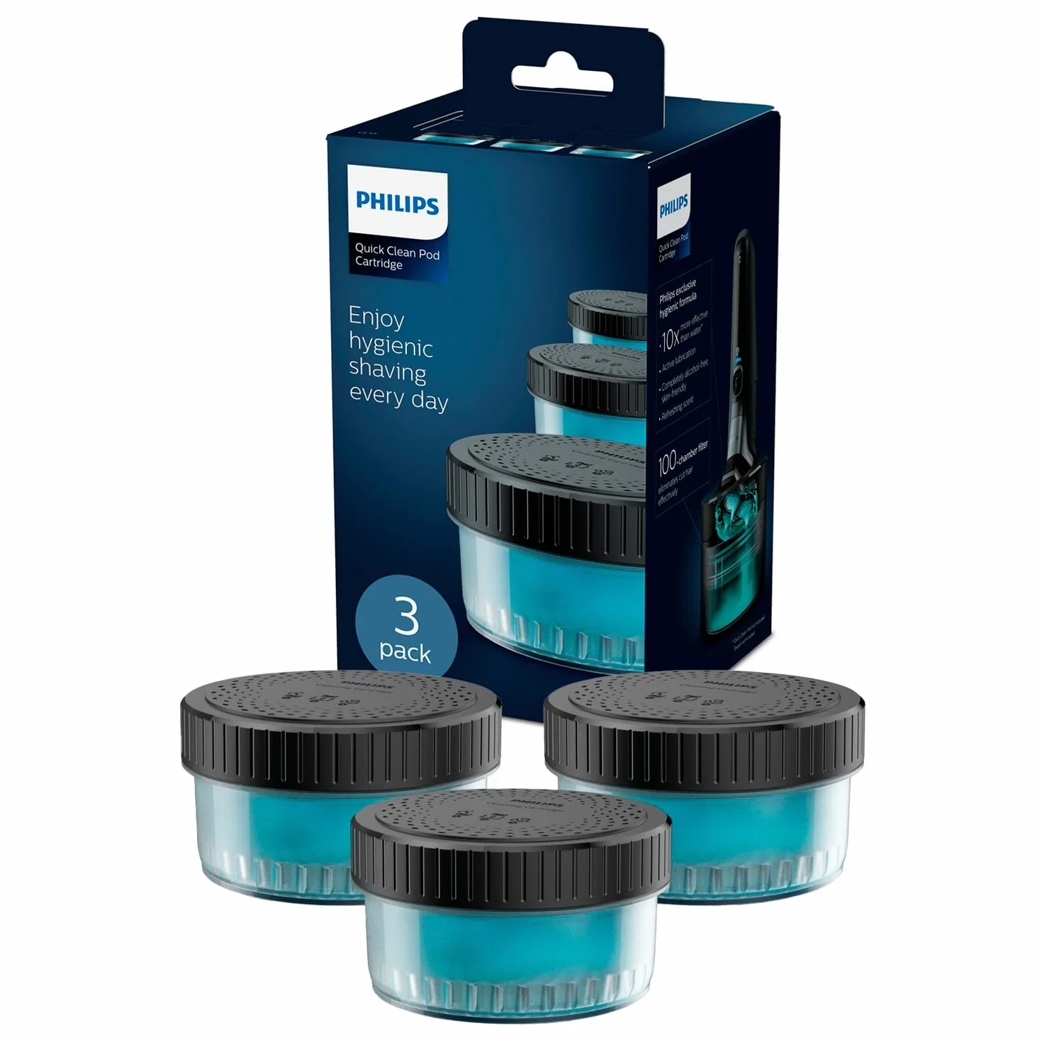 Philips CC13/50 Cartuccia Custodia Pulizia Rapida 3 szt.