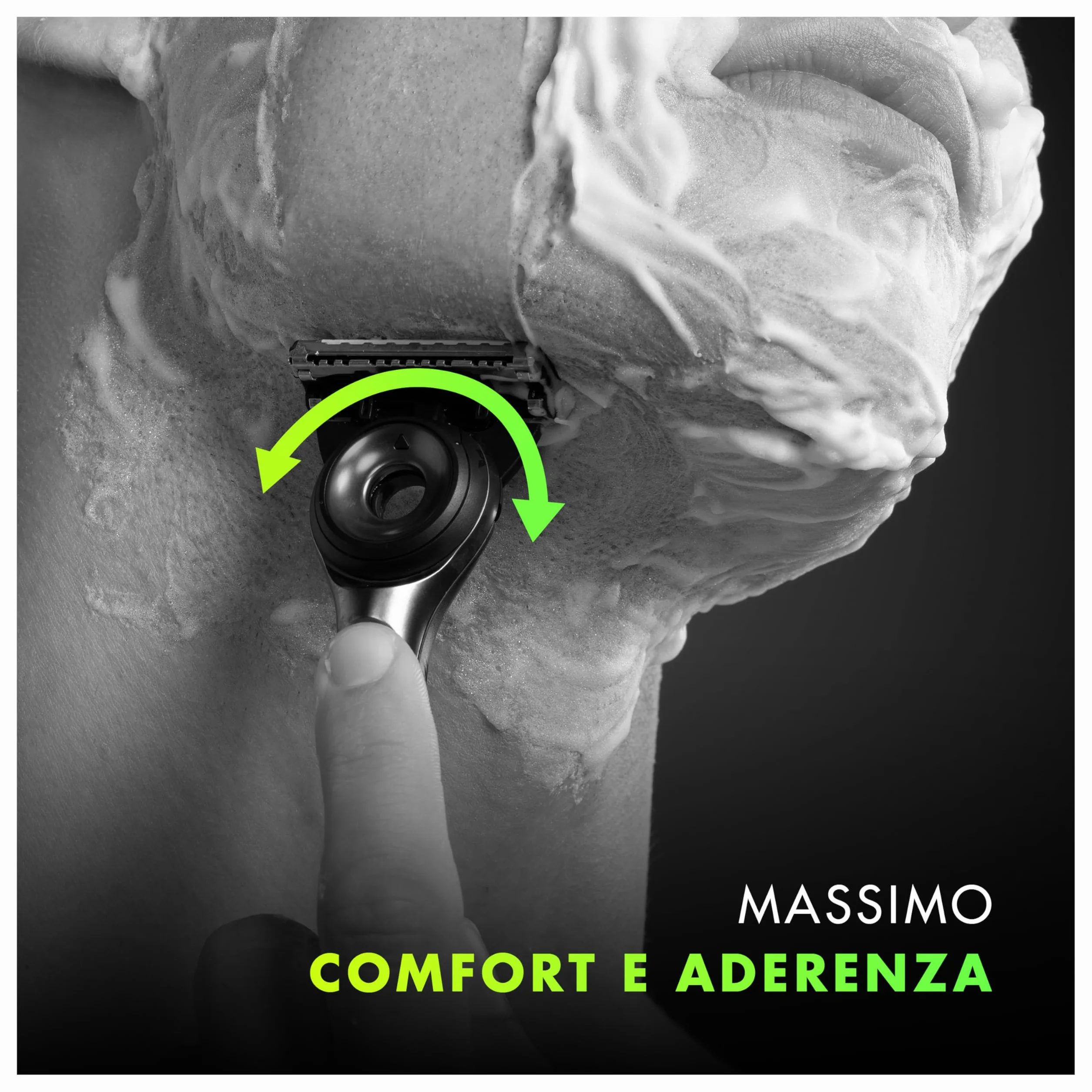 Gillette Labs Rasoio Barba Manuale con Barra Integrata, 1 Manico, 5 Lamette Gillette di Ricambio, con Base Magnetica, Grigio, Rasoio Barba e Lamette di Ricambio