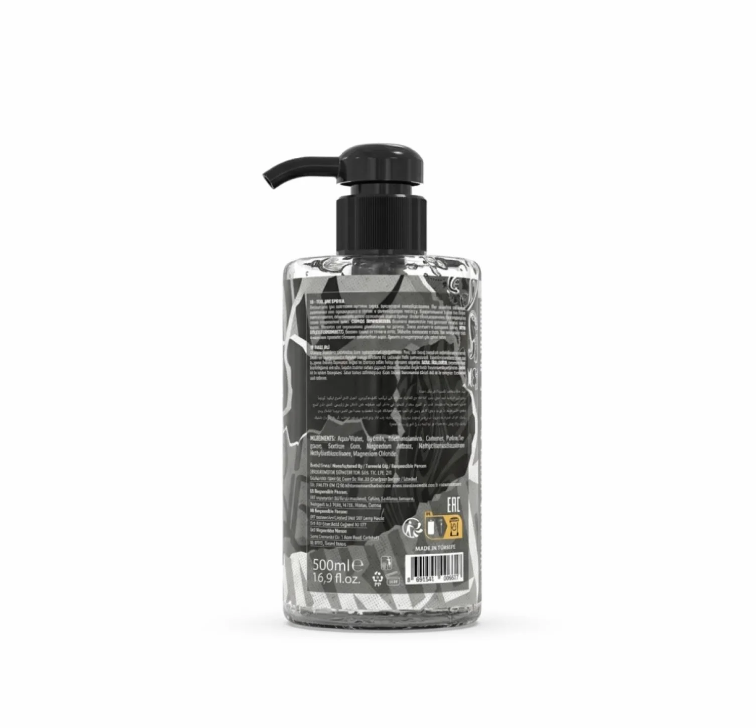 Barber Marmara Gel da Barba No. 79 Trasparente 500ml Senza Schiuma con Dispenser