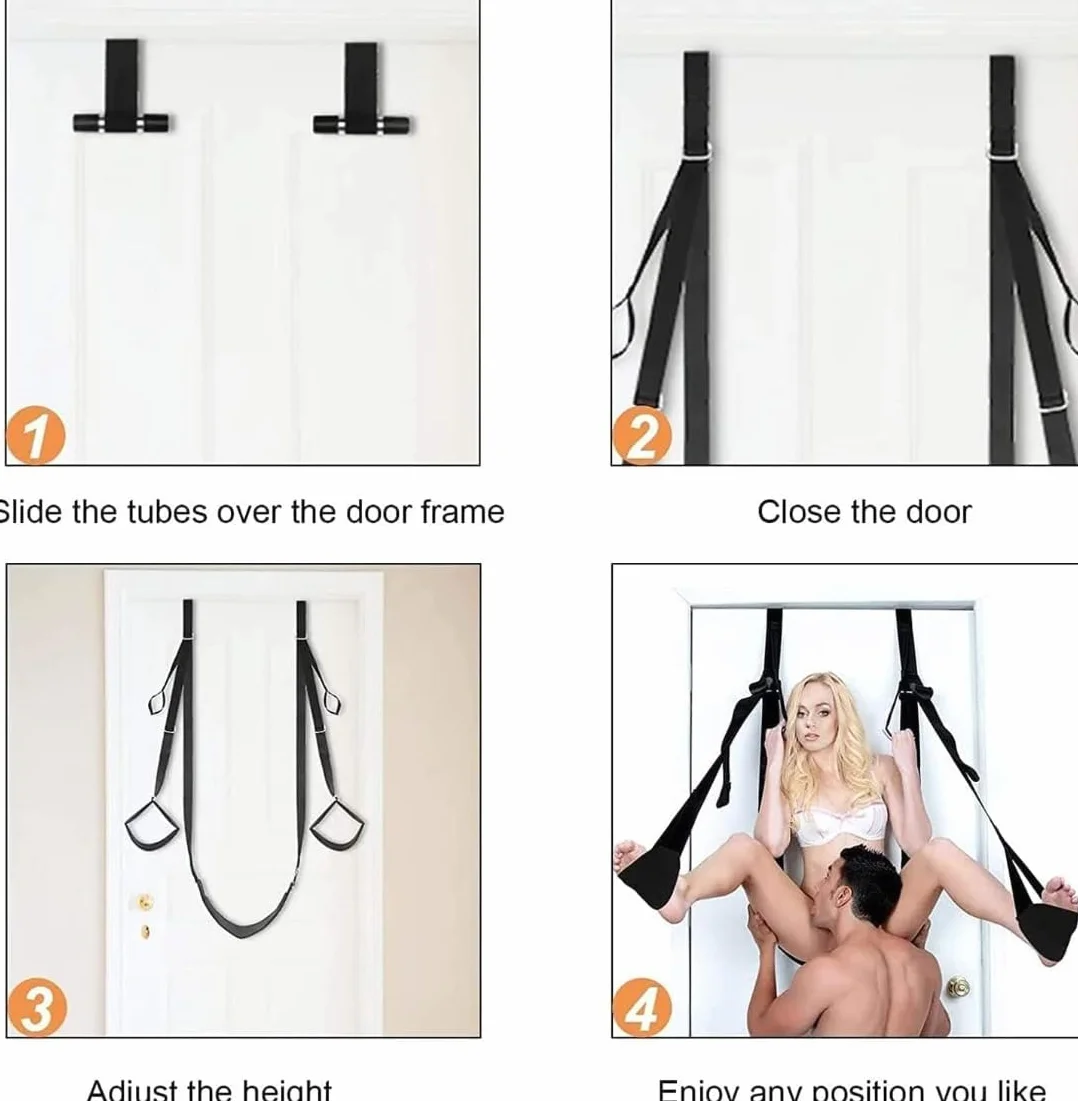 Sex Toys Altalena Per Porta In Pelle Imbottita Regolabile Su E Giù In Altezza, Box Interno Unico, Regali Per Uomini Donne