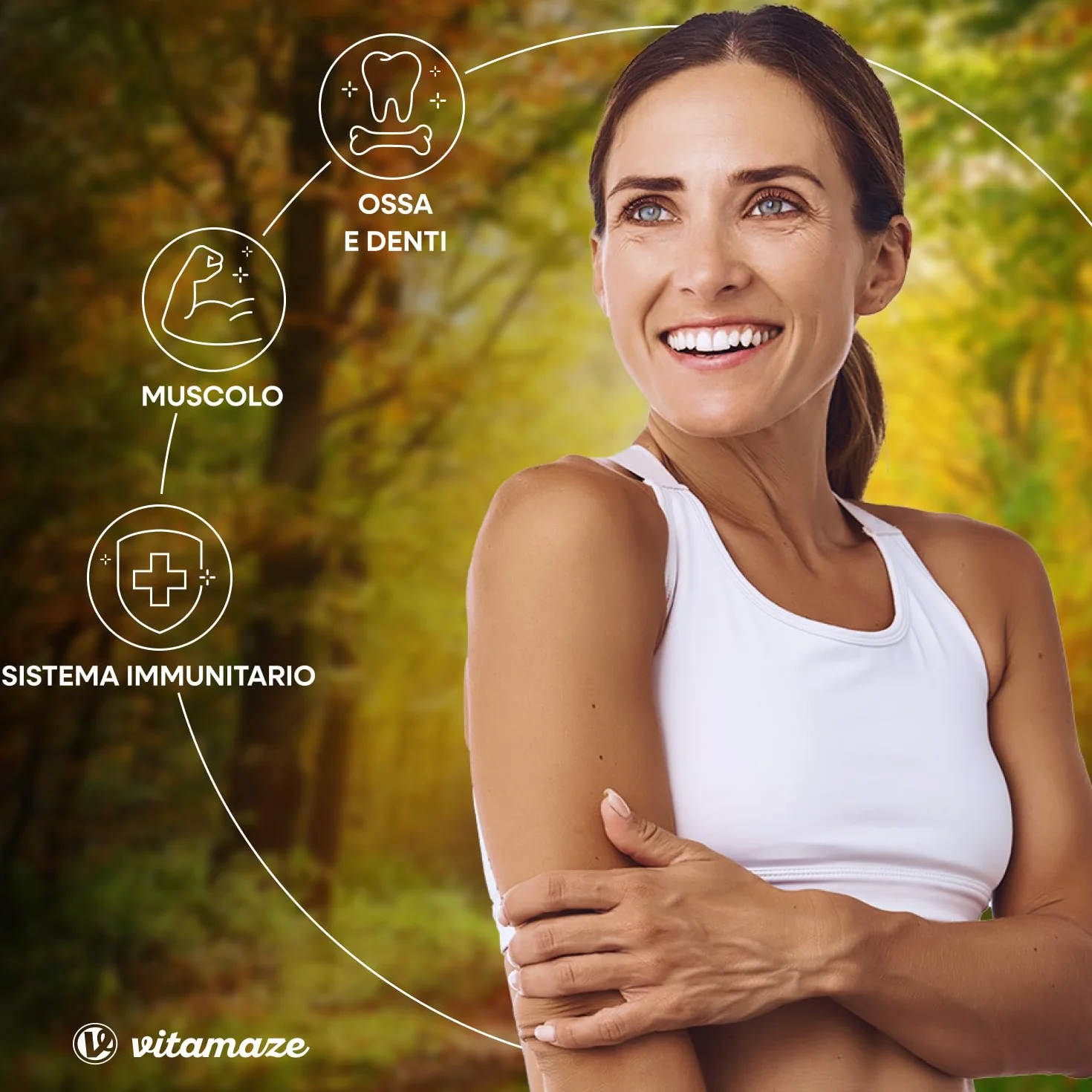 Vitamina D3 K2, 8 Mese, 240 Piccole Compresse, Alto Dosaggio Vitamina D3 e 100 mcg Vitamina K2, Elevata Biodisponibilità, Ossa, Denti, Articolazioni, Sistema Immunitario, Qualitá Tedesca, Vitamaze