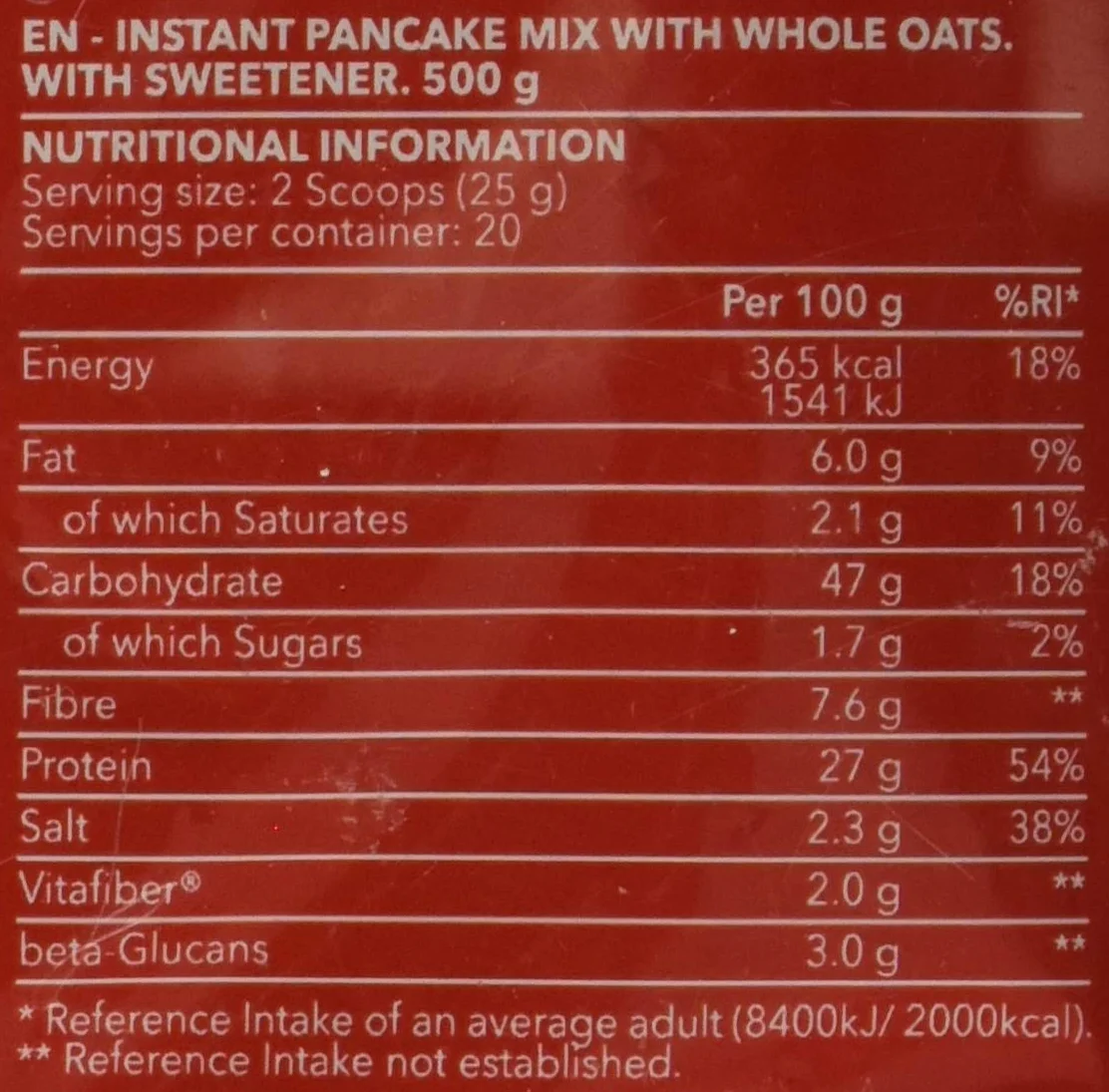 Prozis Pancake, Gocce di Cioccolato, 500 g