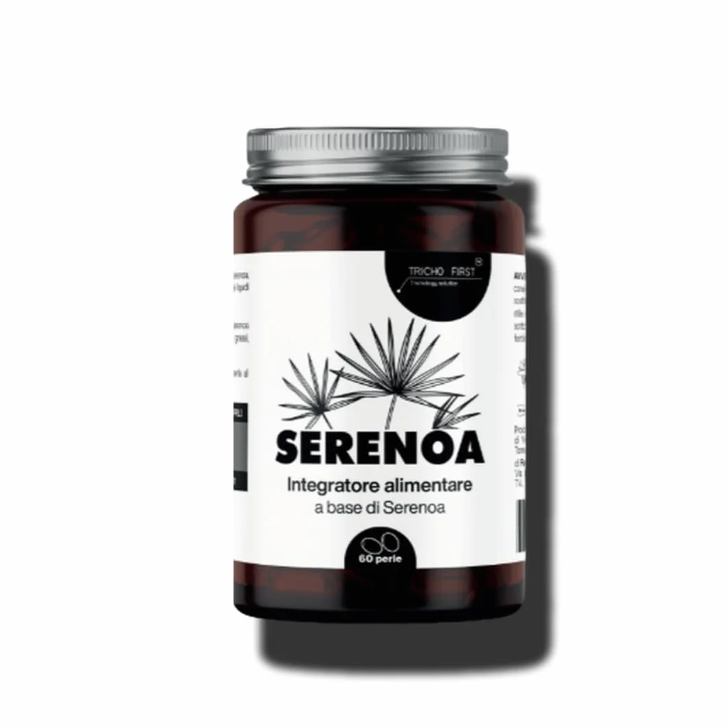 Serenoa Repens 320 mg TRICHO FIRST 90-95% Integratore Prostata Caduta Capelli 60 Perle Andi DHT