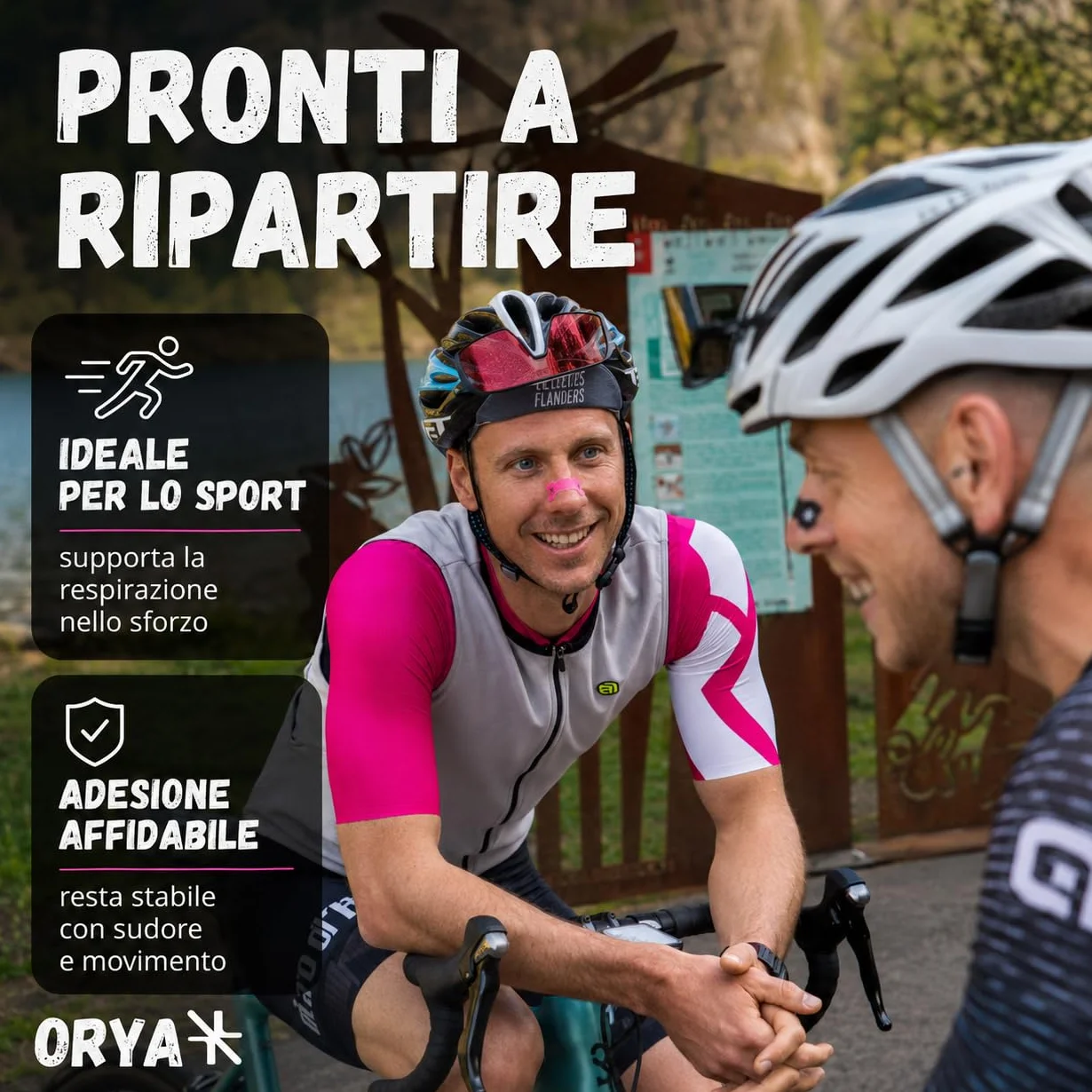 ORYA 30 Cerotti Nasali Antirussamento Sport, Dilatatore Nasale Respirare Meglio, Nero