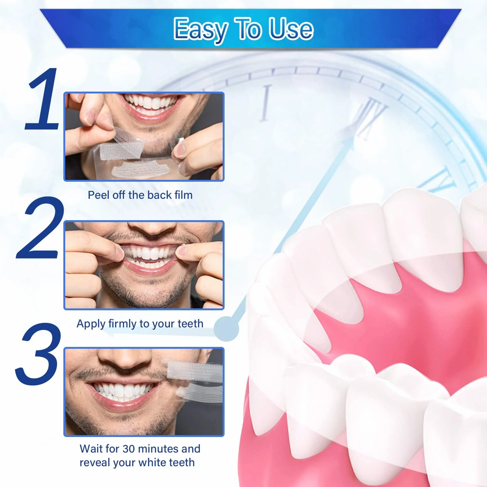 sbiancante denti professionale strisce sbiancanti denti - 28 striscia sbiancante denti striscie sbianca denti 14 Sessioni sbiancamento denti whitening strips Sicuro per Denti Smalto