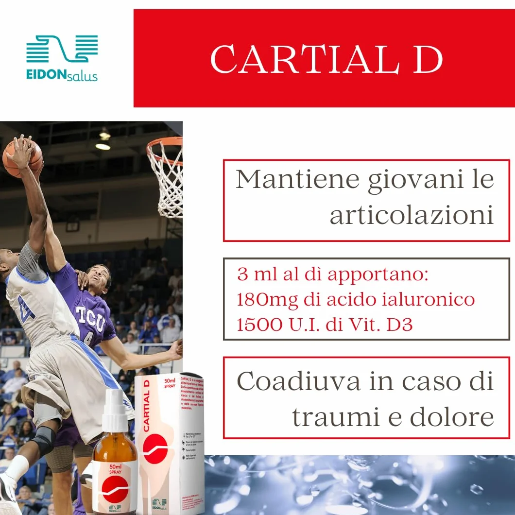 Acido Ialuronico Sublinguale con Vitamina D3 Integratore Liquido 50 ml Articolazioni Mobilità