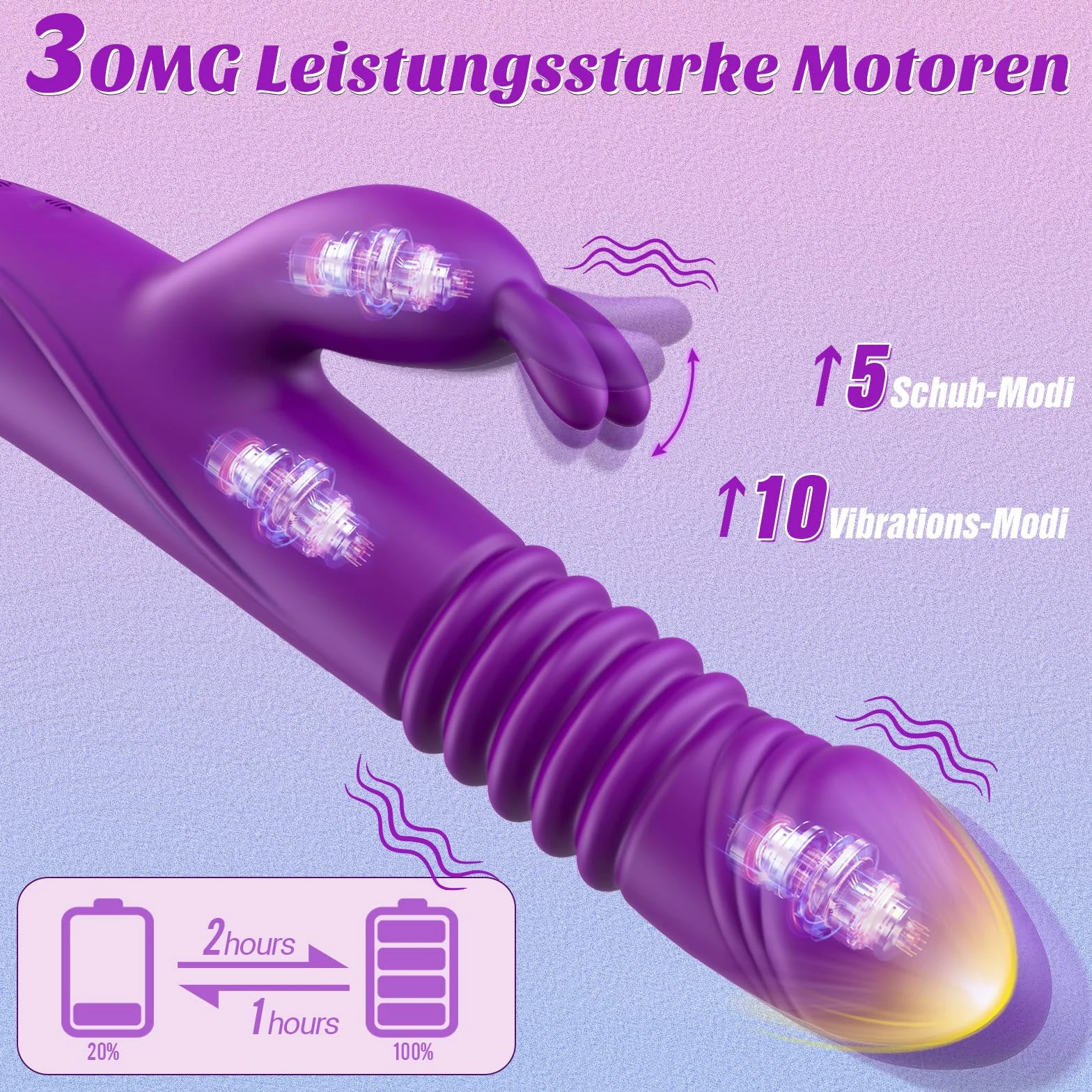 Giocattoli sessuali per donne Dildo Vibratore Funzione Spinta - Set di vibratori per coppie Giocattoli sessuali Punto G Rabbit Vibratori Vibrazione per donne con App