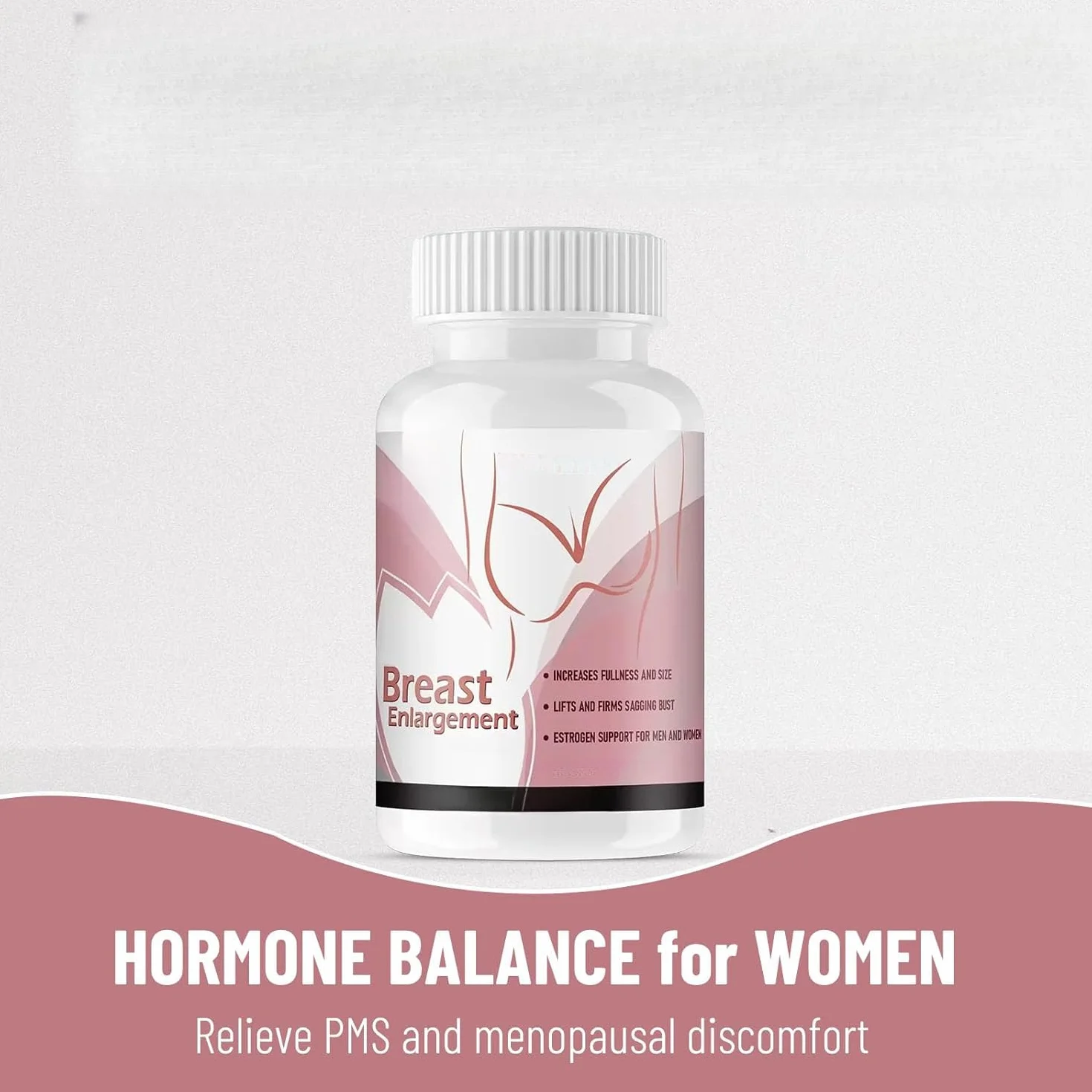 Capsule per l'aumento del seno: pillole naturali di estrogeni a base di erbe, alleviano la sindrome premestruale e il disagio della menopausa