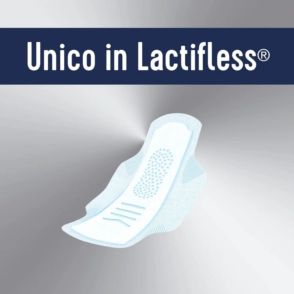 LINES È GIORNO con ali, Pacco scorta da 132 assorbenti per ciclo mestruale, l'unico con struttura in Lactifless, il più assorbente e flessibile della gamma Lines, con Odor Protection