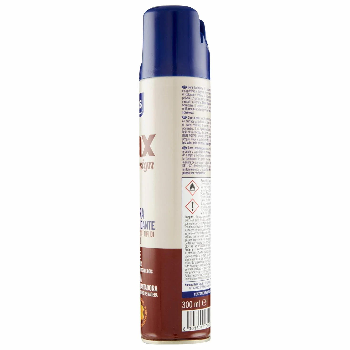 Nuncas Livax Cera Lucidante Spray Legno 300ml