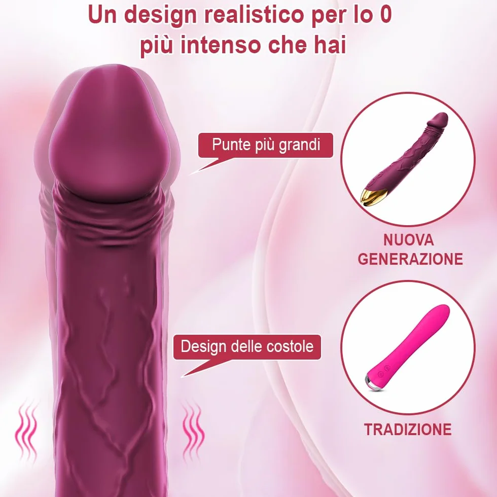 Vibratore dildo realistico sex toy 10 funzioni di vibrazione può stimolare il punto G il clitoride la vagina l'ano vibratoreper Professionale Clotoride sexytoysys di coppia adatto a uomo donna