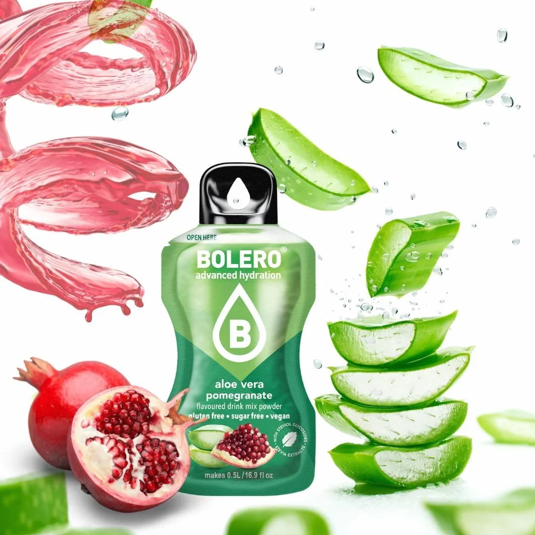 Bolero ALOE VERA MIX 24x9g Saftpulver ohne Zucker, gesüßt mit Stevia + Vitamin C, glutenfrei veganfreundlich
