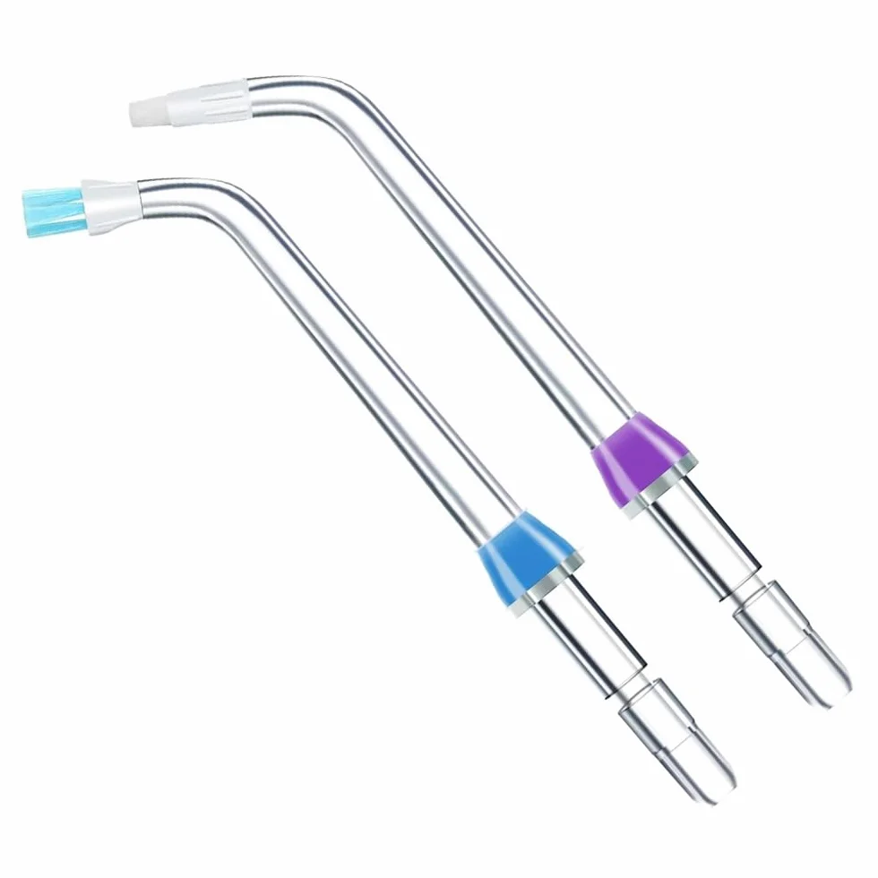 Punte di ricambio per idropulsore, testine per flosser, irrigatore orale sostitutivo (blu, viola, nero, bianco)