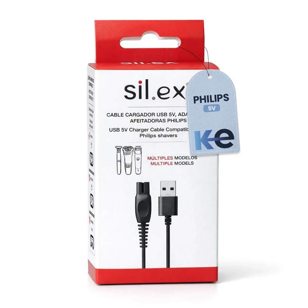 Philips OneBlade 360 Cavo USB 5V Ricarica Rapida per Rasoi QP2724 QP2720 QP2824 QP2734 QP4631 MG7910 MG5910 MG9510 PQ888 PQ889 Serie 2400