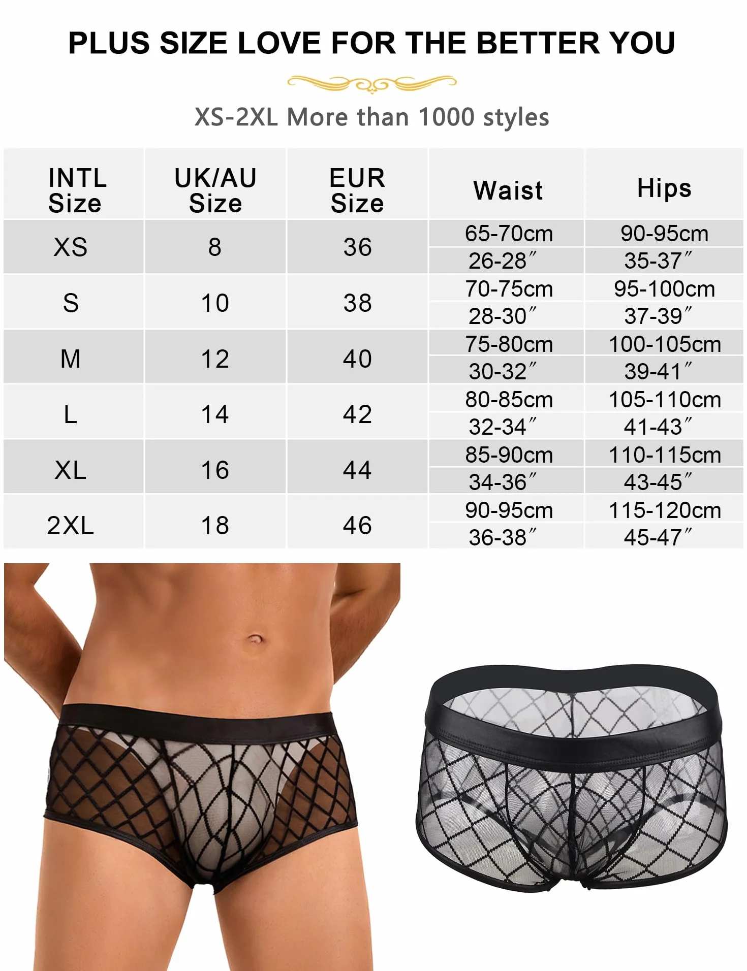 Boxer Intimo Uomo sexyhot Rete Mutande Trasparenti Cintura Elastica Biancheria Intima Traspiranti Morbidi Perizoma Seducente Corte Hipster