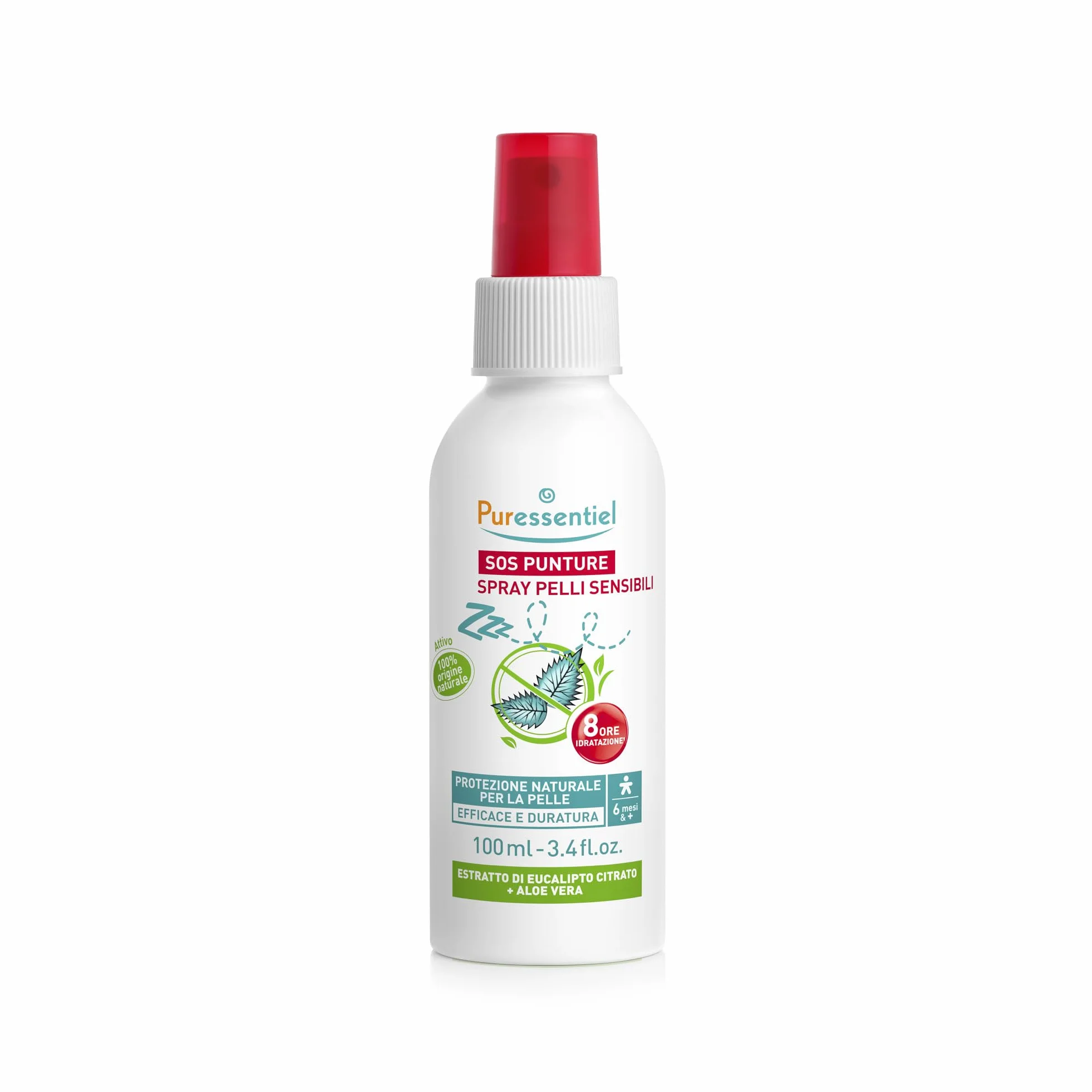 Puressentiel SOS punture Spray Pelli Sensibili 100 ml – Protezione efficace, 100% origine naturale