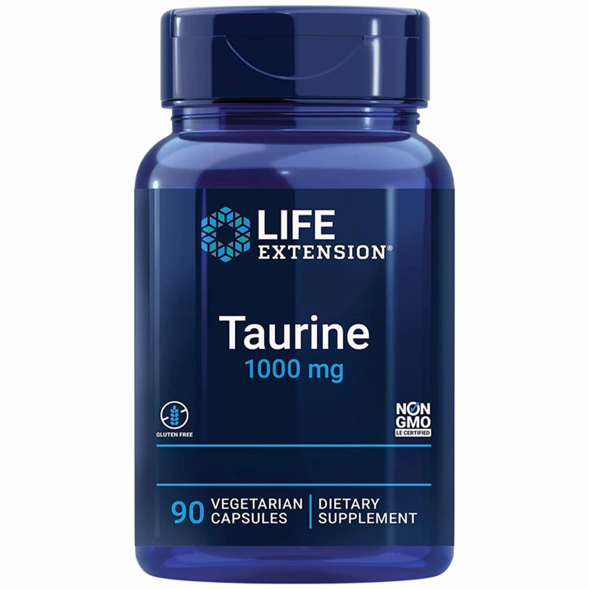 Life Extension Taurine 1000 mg Dose Elevata 90 Capsule Vegane