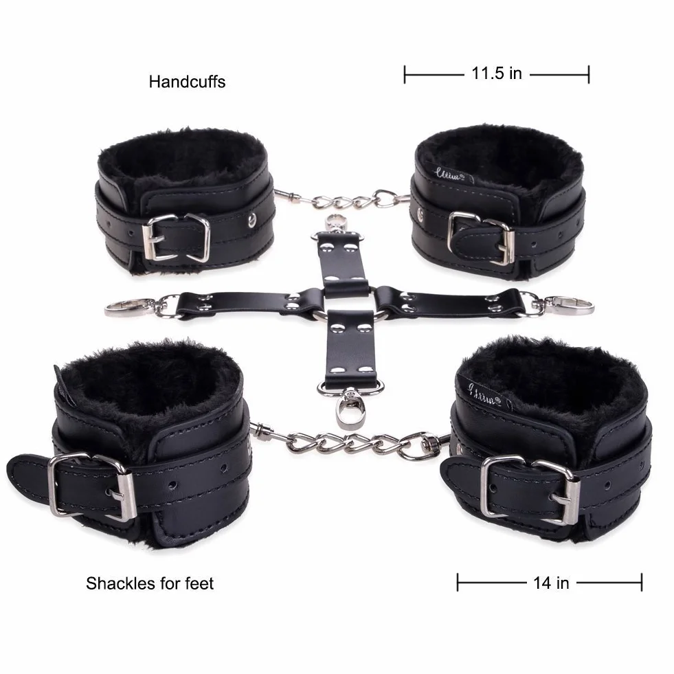 Utimi SM Set Bondage 11 Accessori per Bondage Kit bondage Regolabile per Adulti