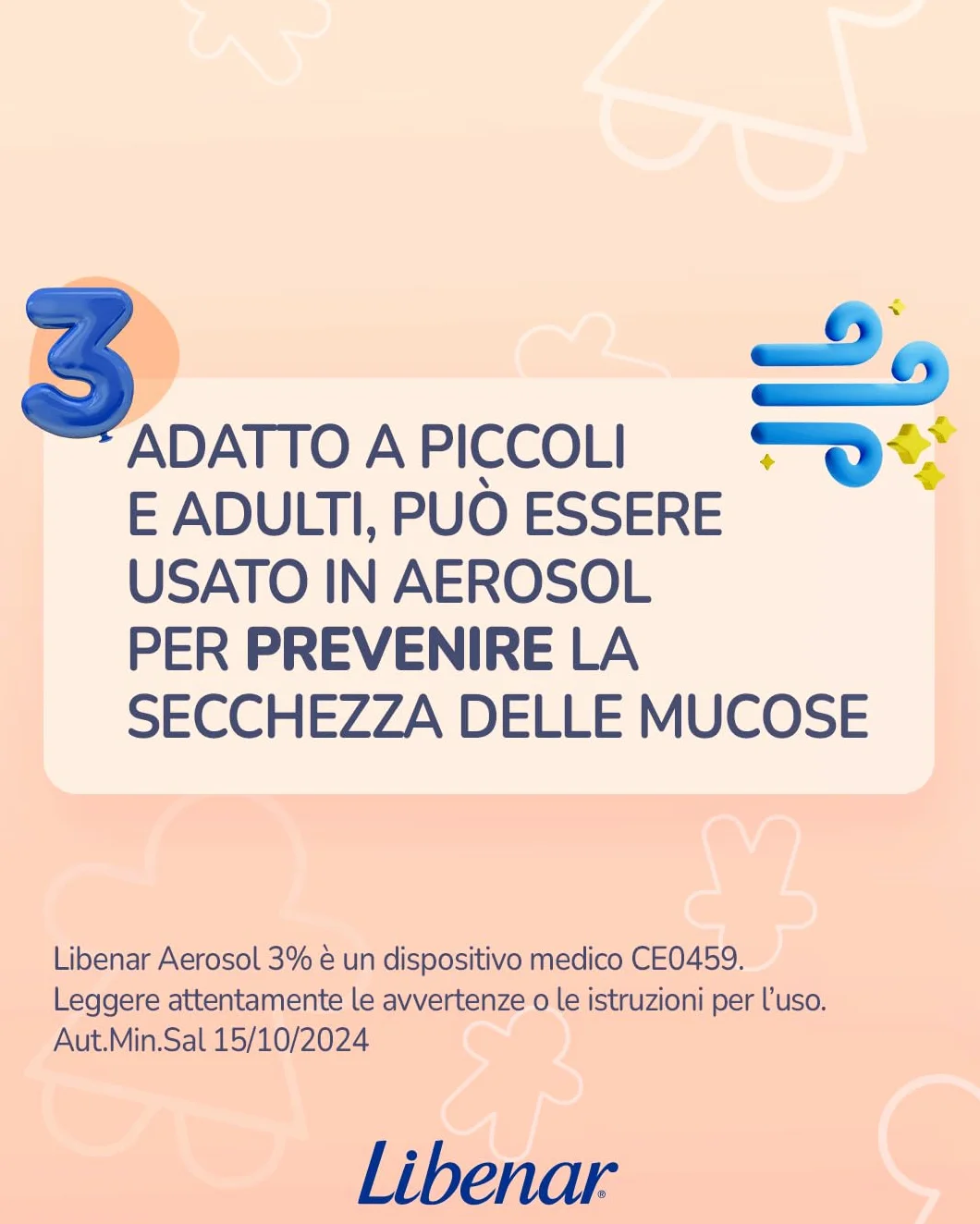 Libenar Fiale Aerosol Ipertoniche 3% per Inalazione, 18 Fiale da 4 ml