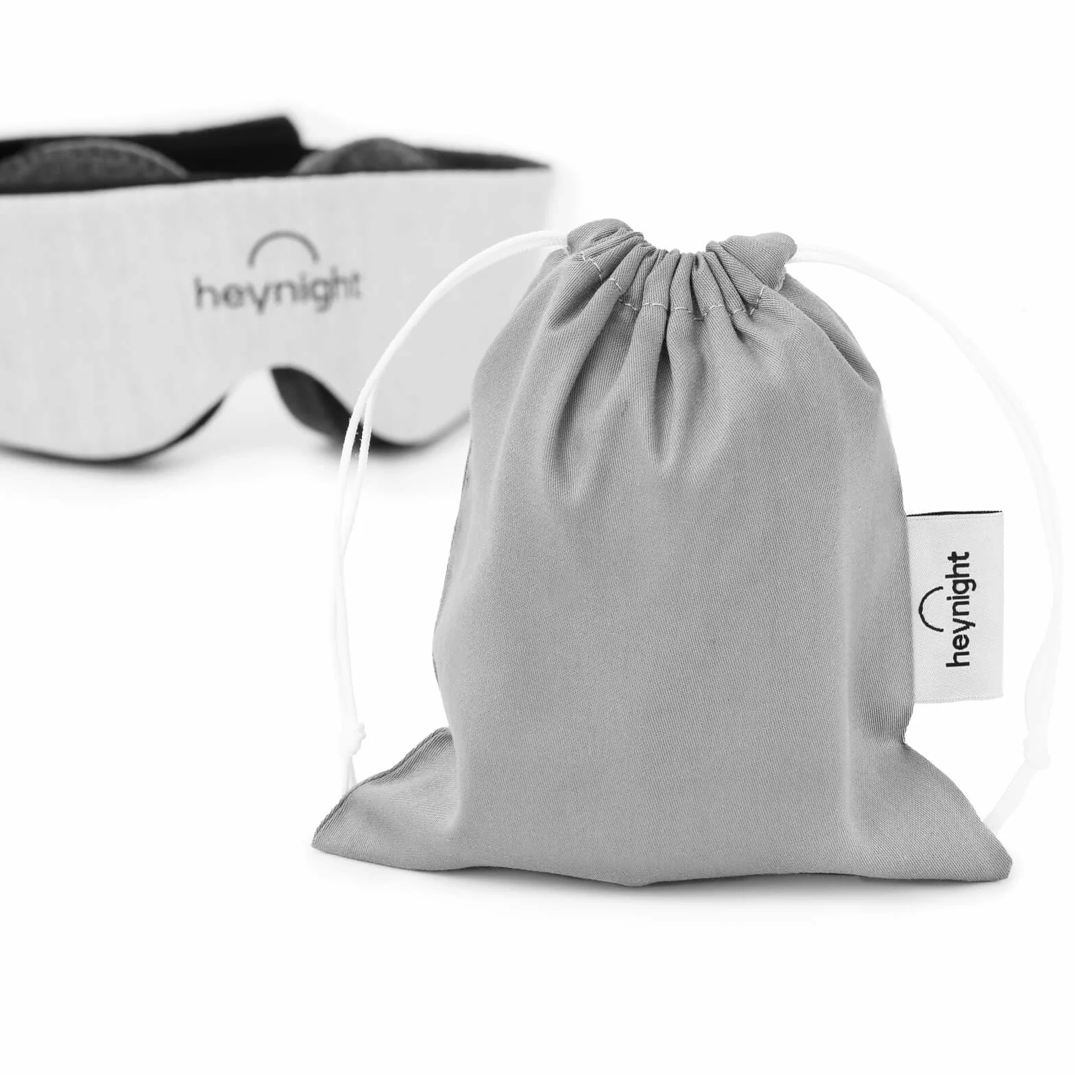 Heynight | Mascherina per dormire - 100% comfort, oscurante - Viaggio accessori utili in Cotone Made in Italy con elastico rinforzato, regolabile