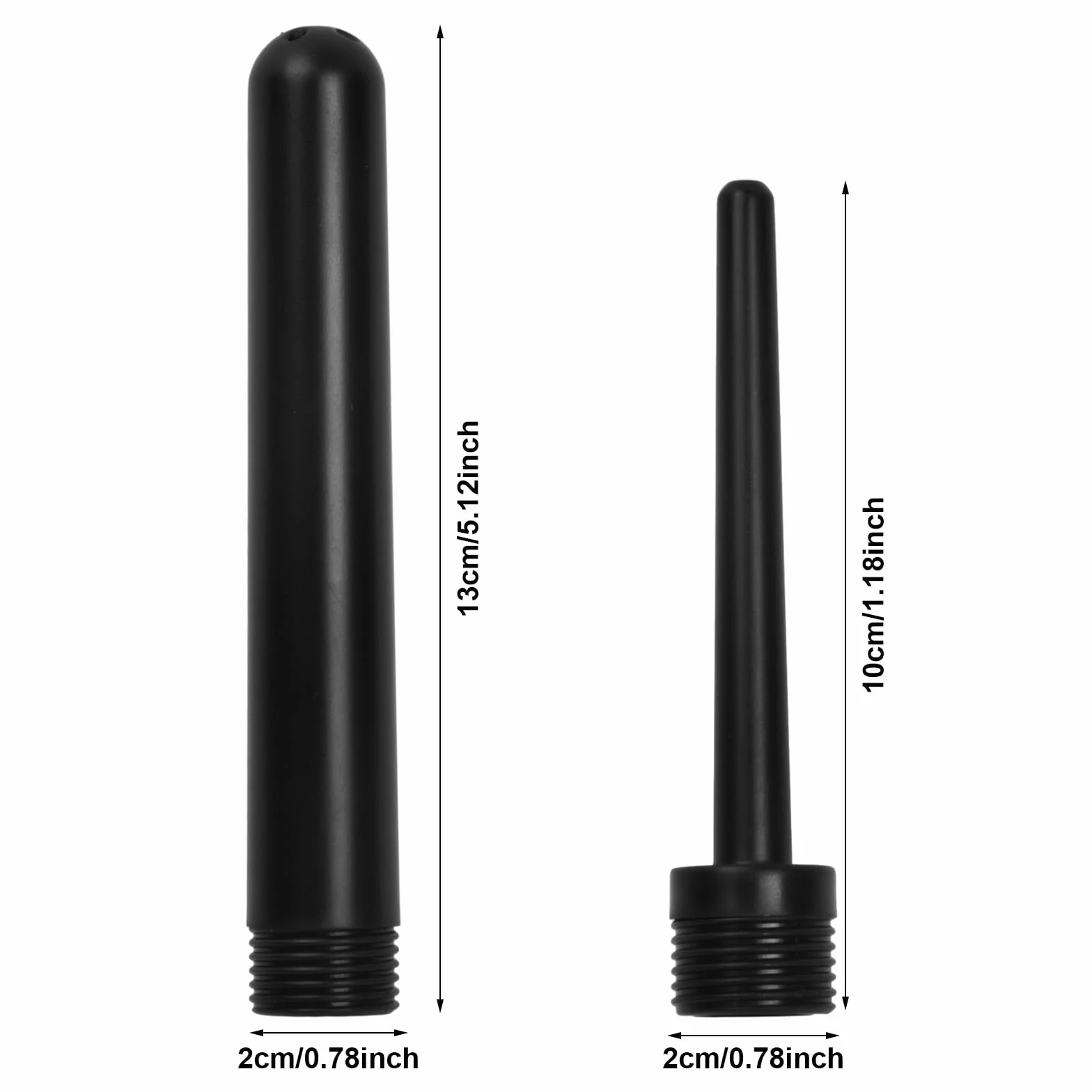 Doccia Anale e Doccino Anale, Kit di 2 Pezzi 100mm 130mm per la Pulizia Anale, Lavaggio e Igiene Intima con Palline Anali, Clister per Pulizia del Colon - Adatto per Uso Adulto