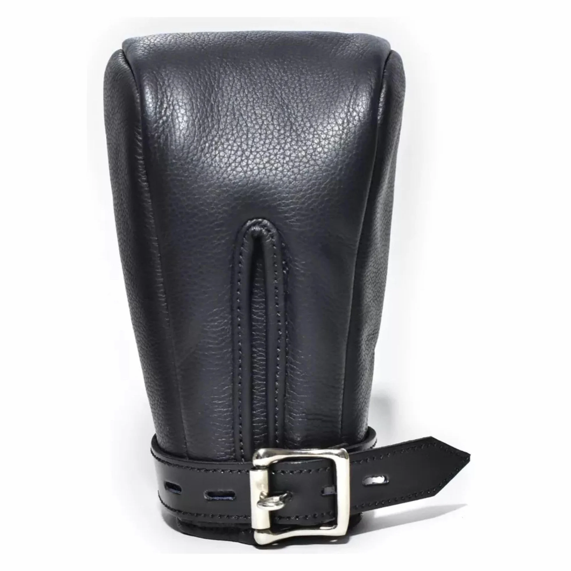 Generico Guanti Padded in Vera Pelle Nera BDSM con Anello D Bloccabile per Adulti