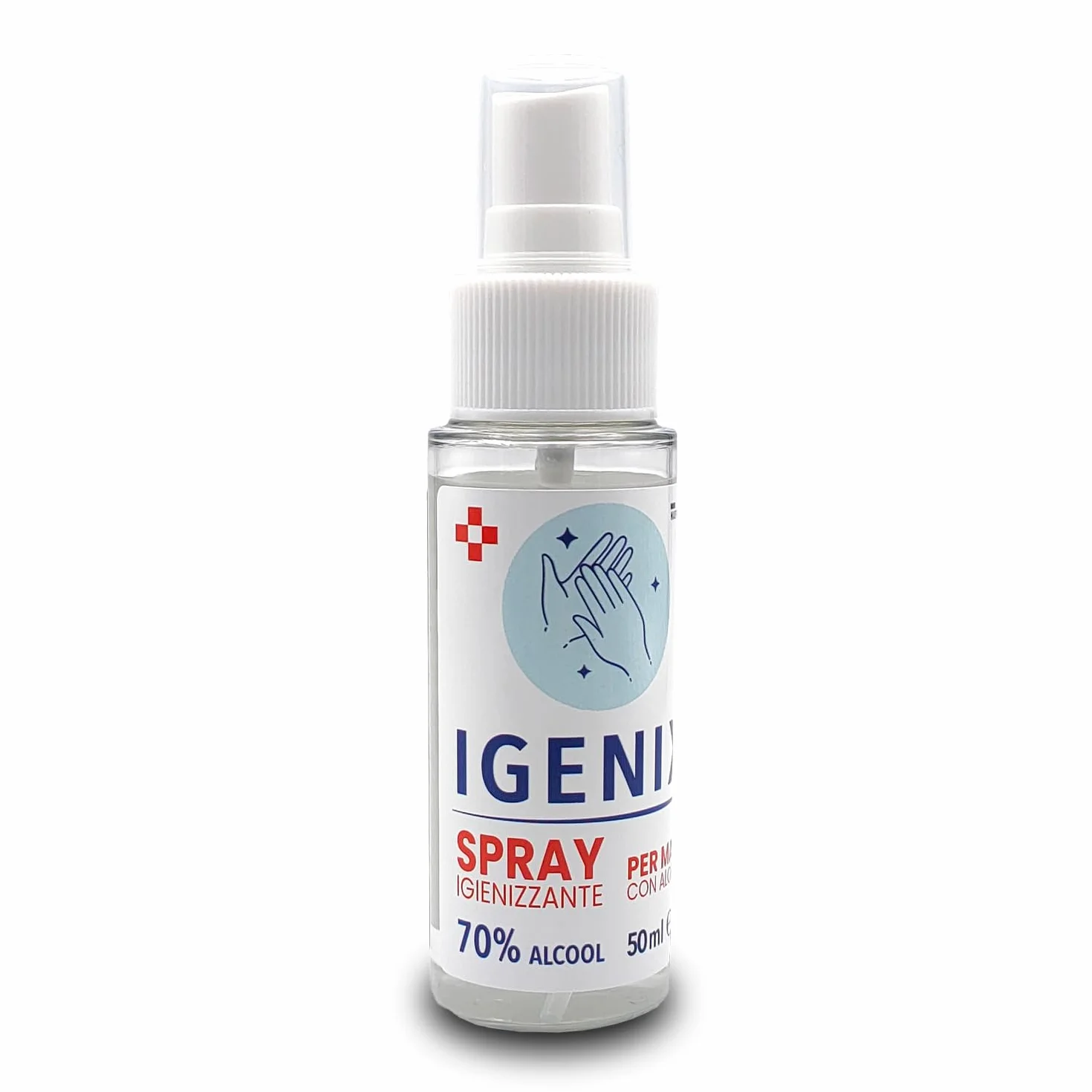 Spray Antibatterico Virucida Igenizzante Mani e Superfici 3x50ml Alcool 70% Glicerina Aloe Vera