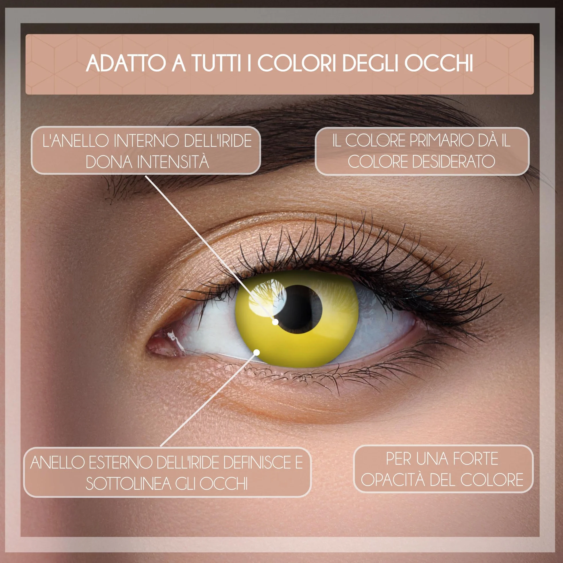 aricona Lenti a Contatto Colorate Giornaliere Yellow Fear Gialle Halloween