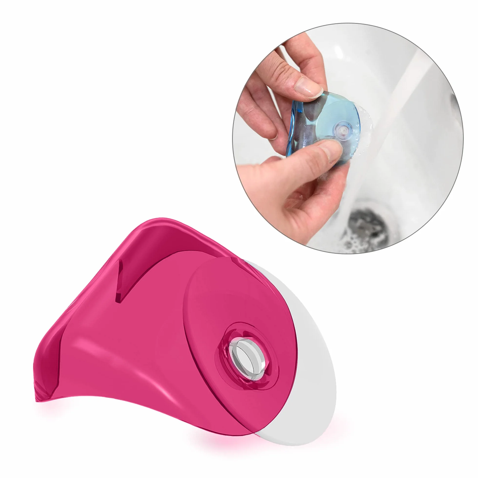 kwmobile Porta Rasoio a Ventosa - 2X Supporto Porta Lametta Universale da Parete - Organizer Universale Bagno per rasoi Gancio da Appendere - No Trapano