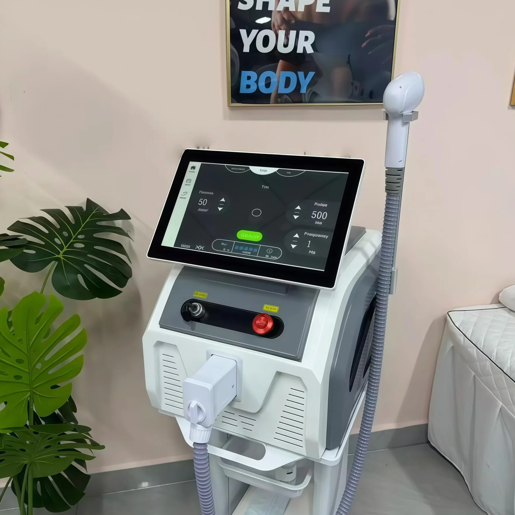 4000W Professional Diodo Laser Depilator 4 lunghezze d'onda 808nm 755nm 940nm 1064nm punto di raffreddamento depilazione laser per tutti i colori della pelle