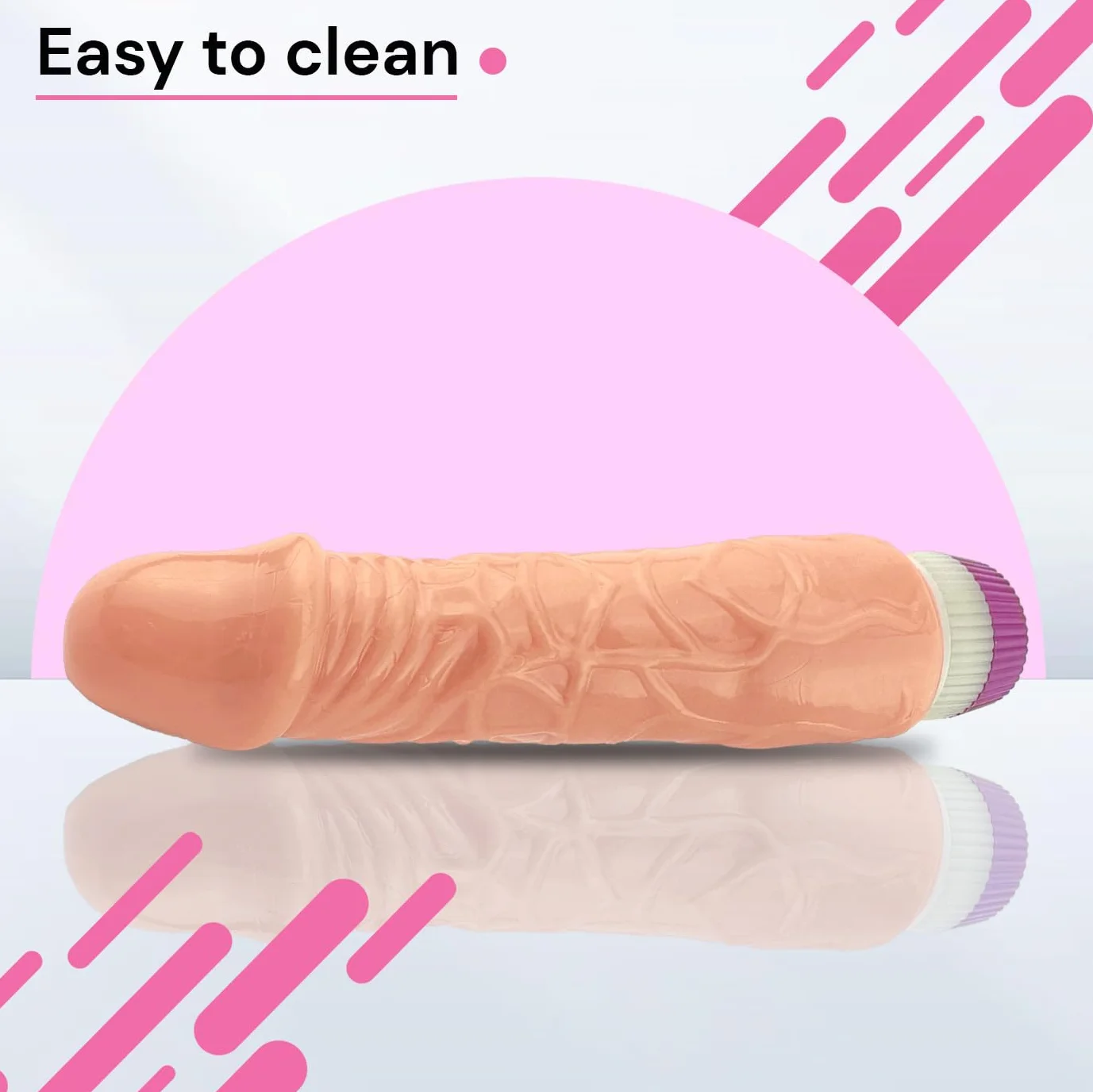 Vibratore Donna dildo realistico Realistico pene da 19cm Sex Toys Impermeabili vibratore TPR con Regolazione delle Vibrazioni vibratoreper donna wireless ⌀4.3cm Vibratoreper Donna sex toy FOPS D10-2