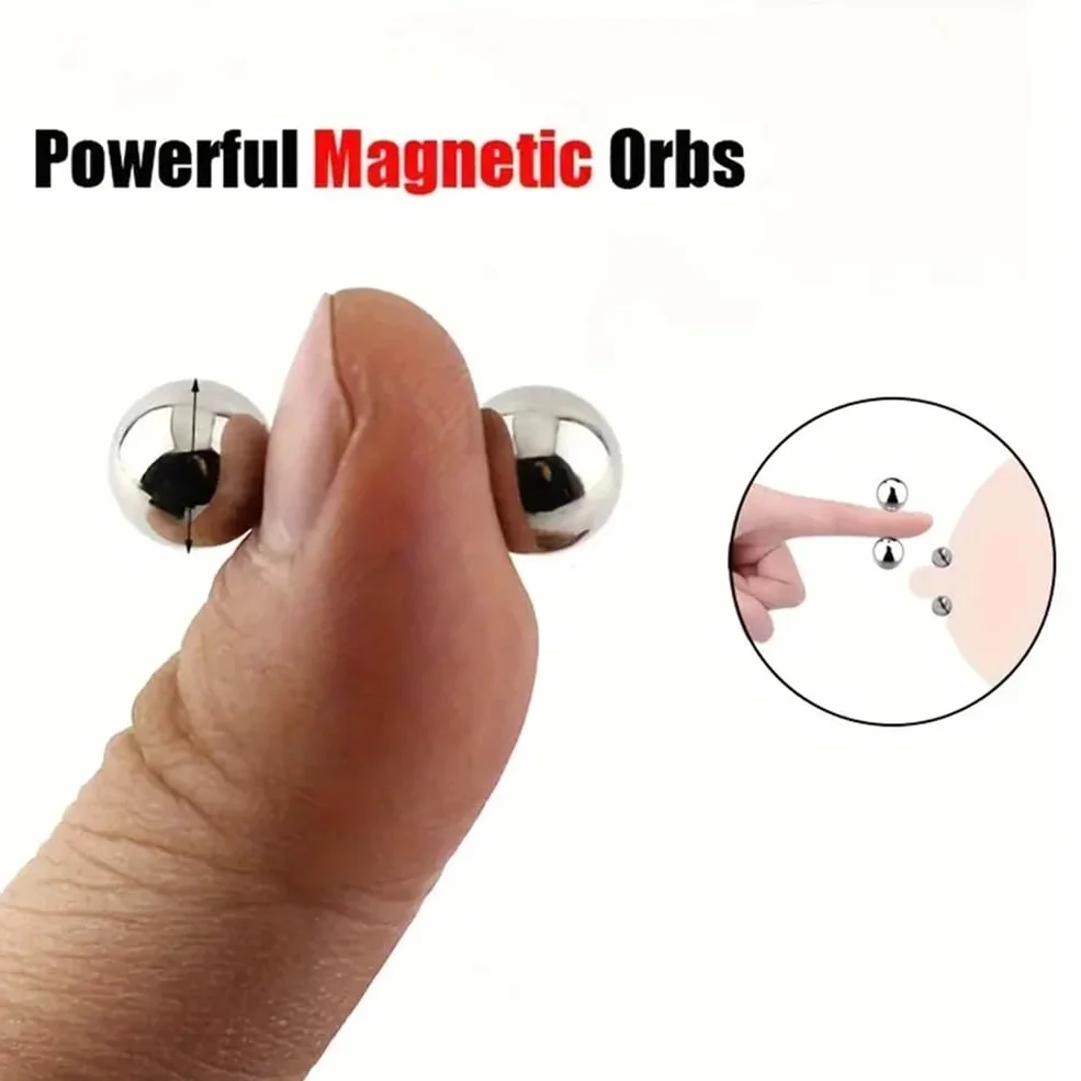 2 set di potenti palline magnetiche in acciaio con forte aspirazione