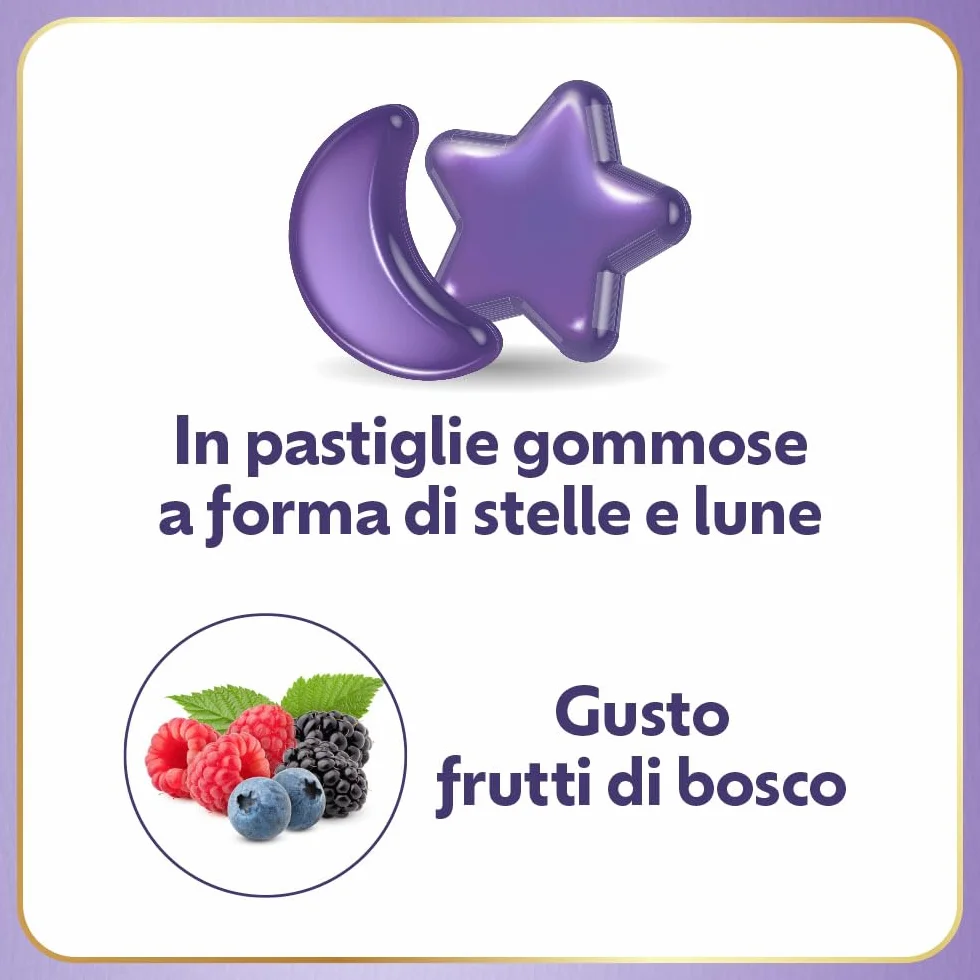 Laila DormiBene Integratore alimentare per il sonno Herbal 5 Complex Melatonina 60 pastiglie gommose