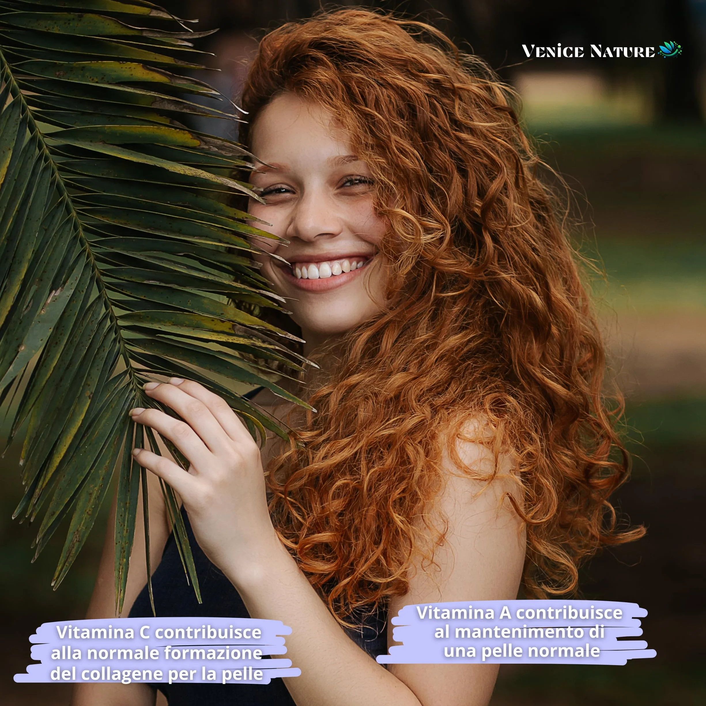 Collagene e Acido Ialuronico Integratore con Coenzima Q10 Vitamina C Magnesio Vitamina A B6 Collagen Venice Nature