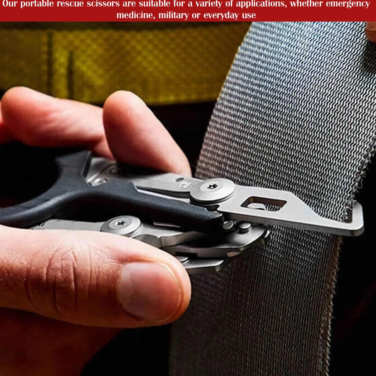 Forbici Emergenza Pieghevoli Multifunzione 6 In 1 Raptor Multitool Pinze Soccorso