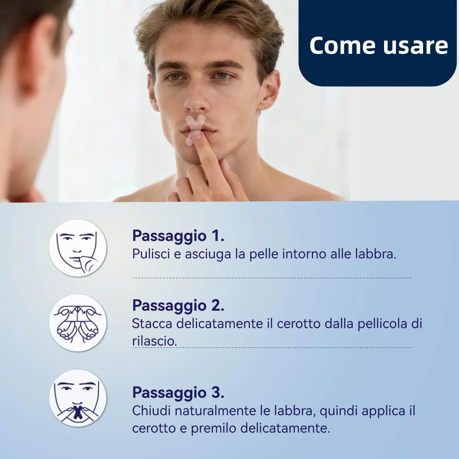 Mouth Tape for Sleeping, 120 Pezzi, Antirussamento, Migliora la Respirazione Nasale