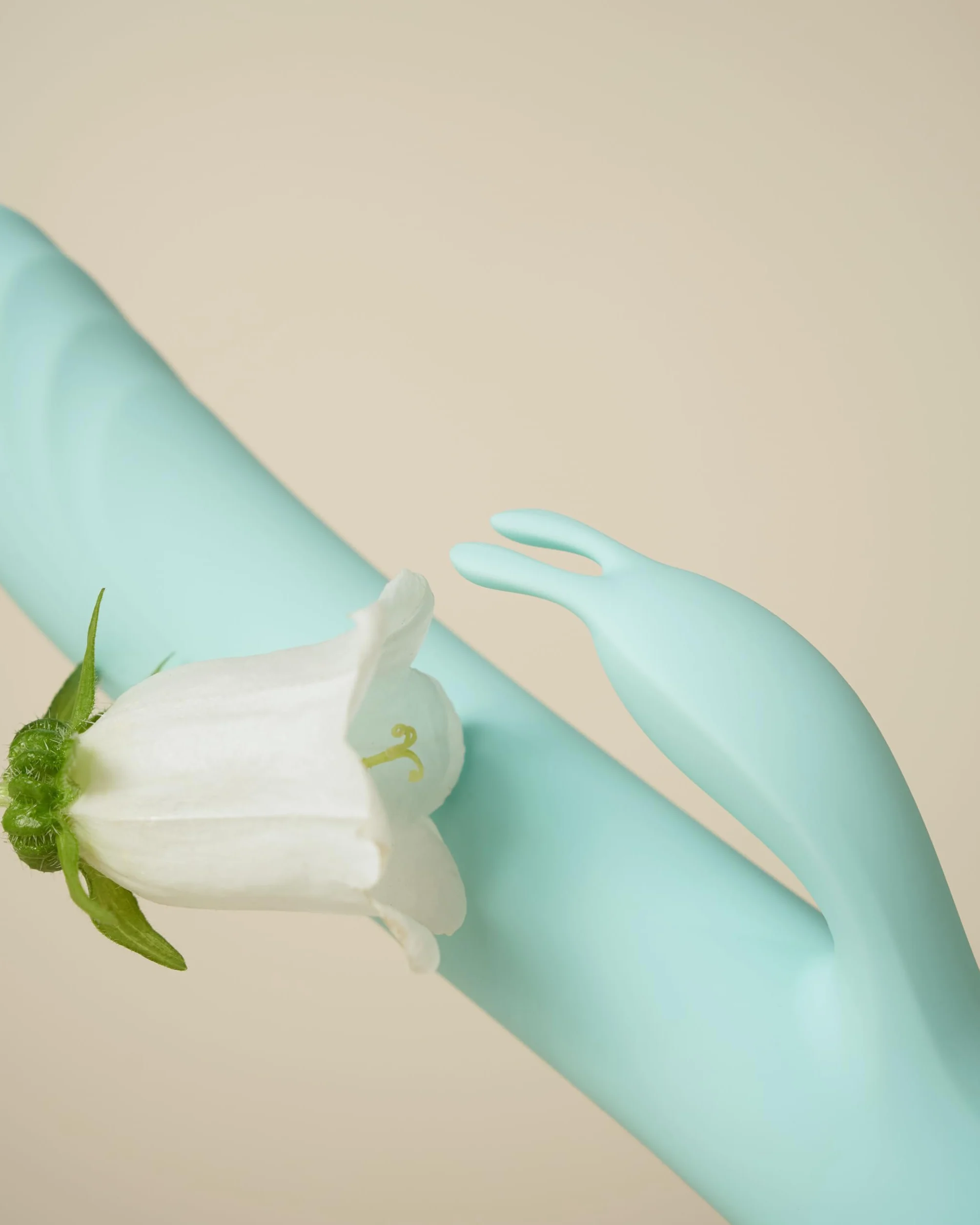 Control Be Playful, Vibratore Rabbit con Effetto Spinta e Braccio Flessibile per il Clitoride, Silicone medico senza Ftalati, Ricarica USB, Water Splash (IPX4)