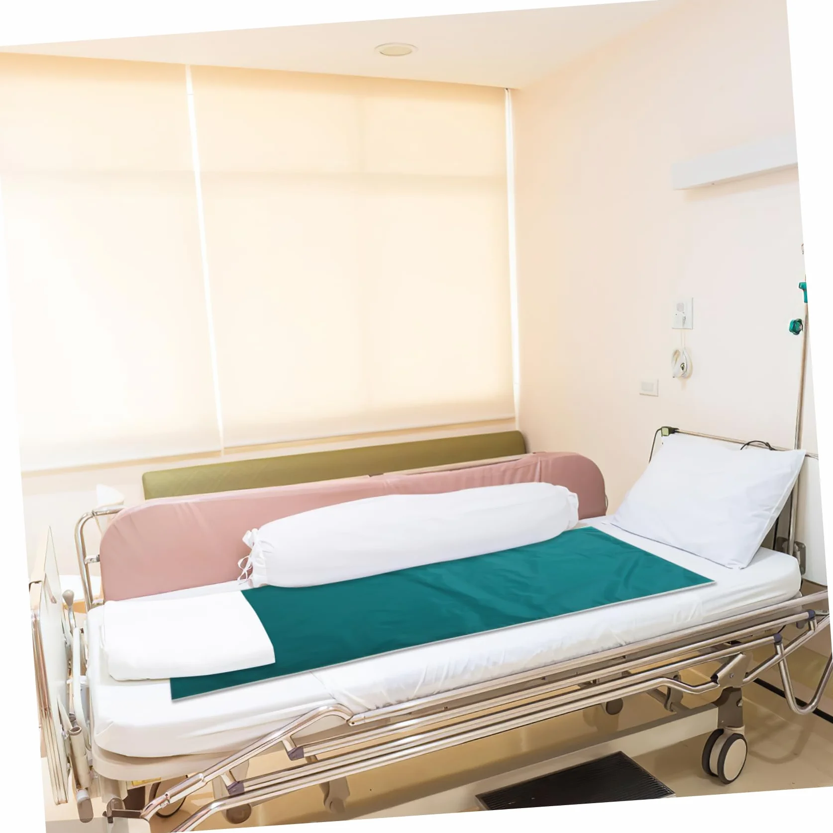Yardenfun Telo Facilita Ribaltamento e Spostamento nel Letto 180x75 cm Verde Poliestere Scorrevole per Pazienti Allettati