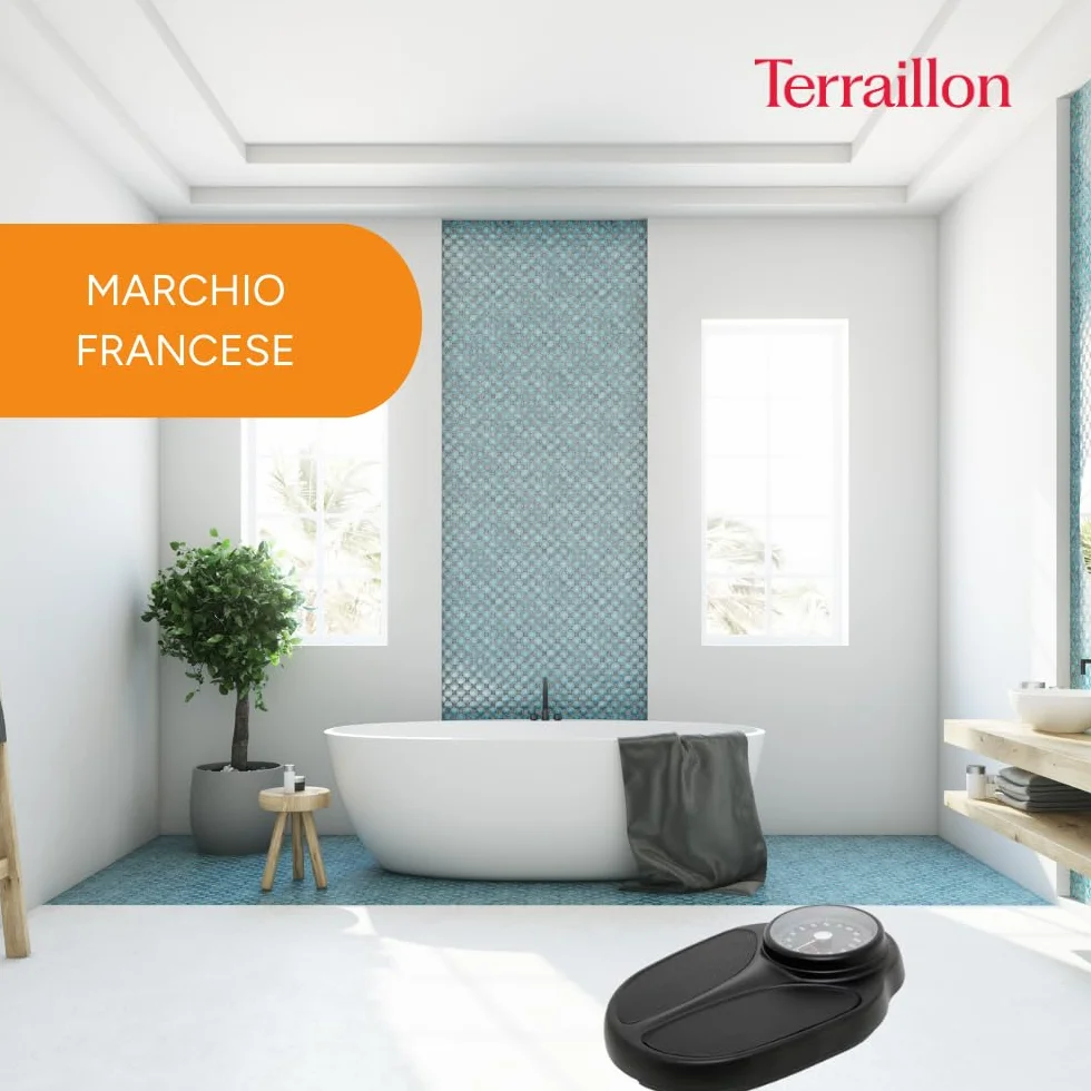 Terraillon – Bilancia pesapersone meccanica, quadrante grande, colore nero